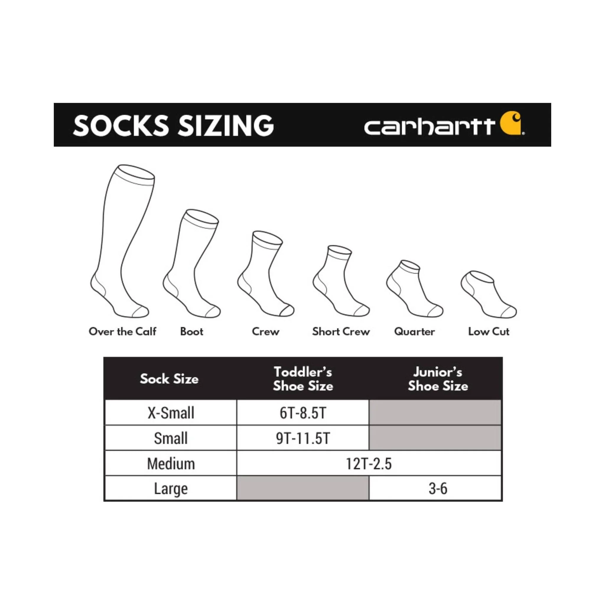 Carhartt Kids' Heavyweight Camp Crew 4 Pack Socks - Green/Grey/Orange - Image 2