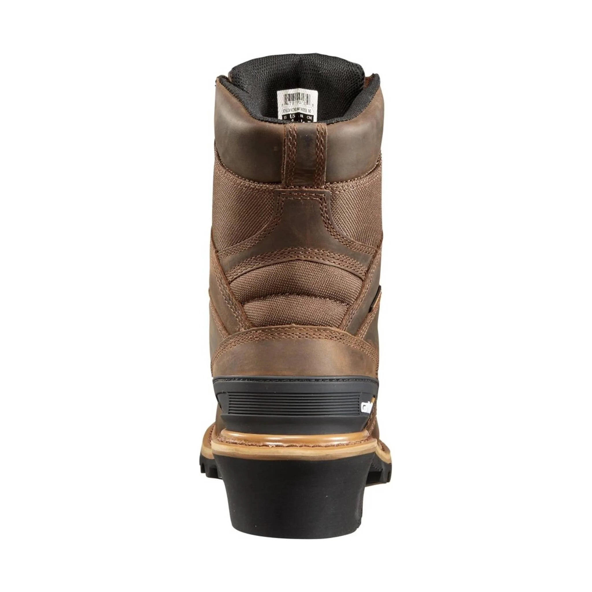 Carhartt Men's 8-Inch Insulated Composite Toe Climbing Boot - Crazy Horse Brown Oil Tanned - Image 4