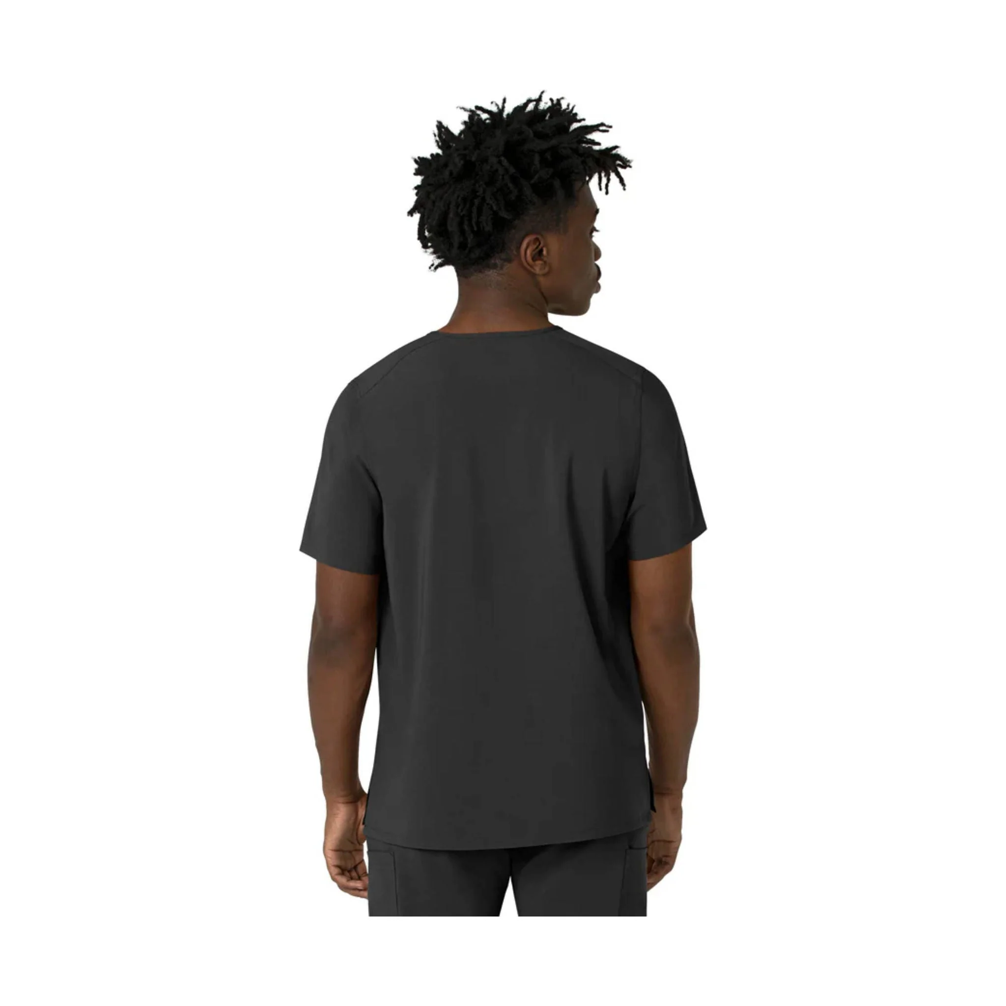 Carhartt Men's Cross Flex V Neck Scrub Top - Black - Image 2