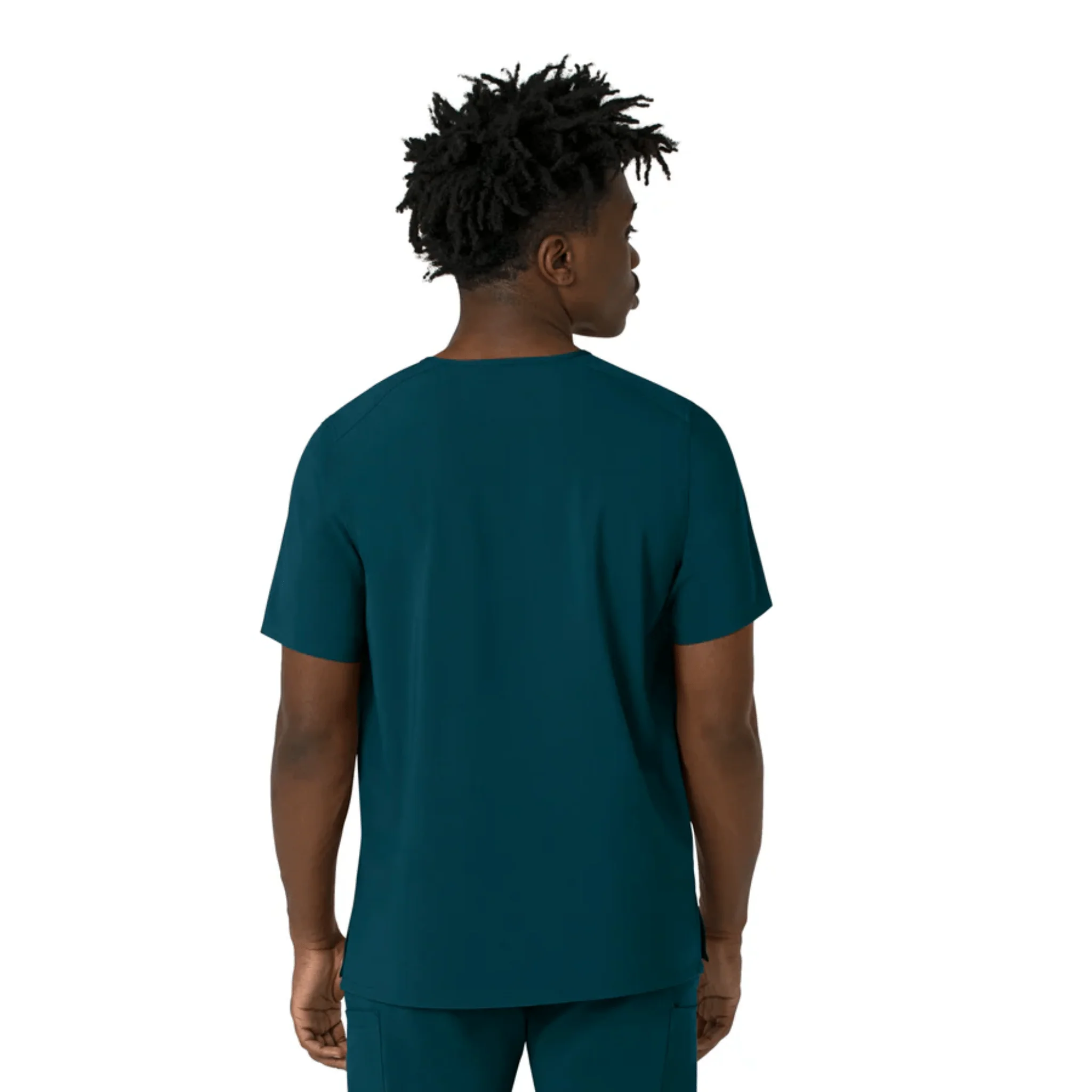 Carhartt Men's Cross Flex V Neck Scrub Top - Caribbean - Image 2