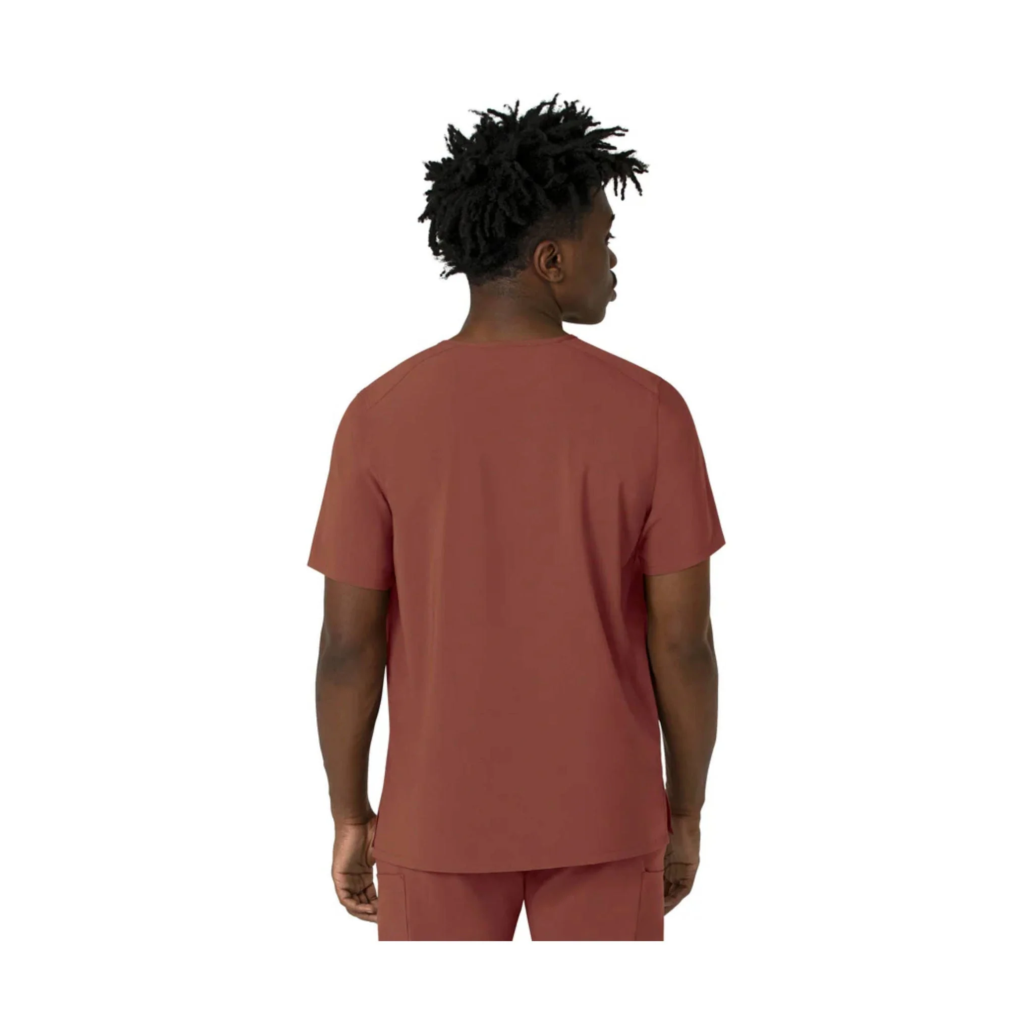 Carhartt Men's Cross Flex V Neck Scrub Top - Sable - Image 2