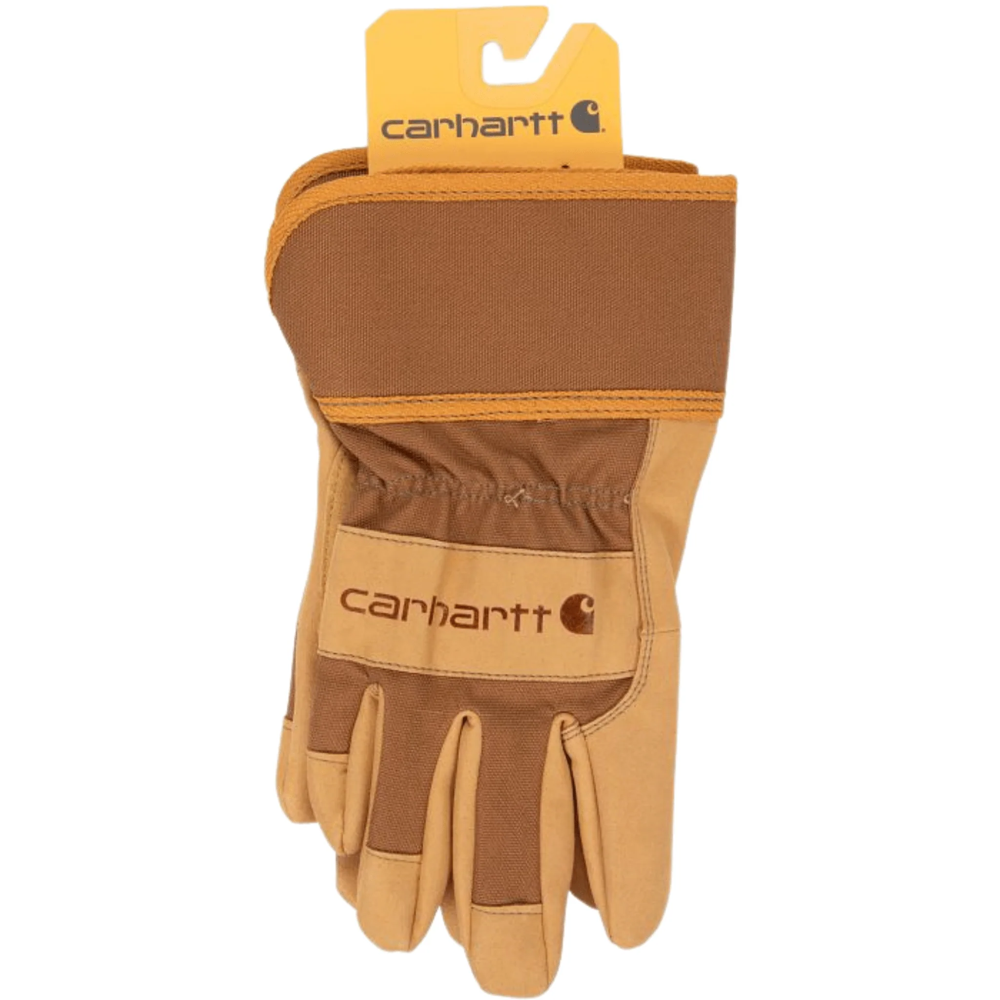 Carhartt Men's Duck Synthetic Safety Cuff Gloves - Brown - Image 3