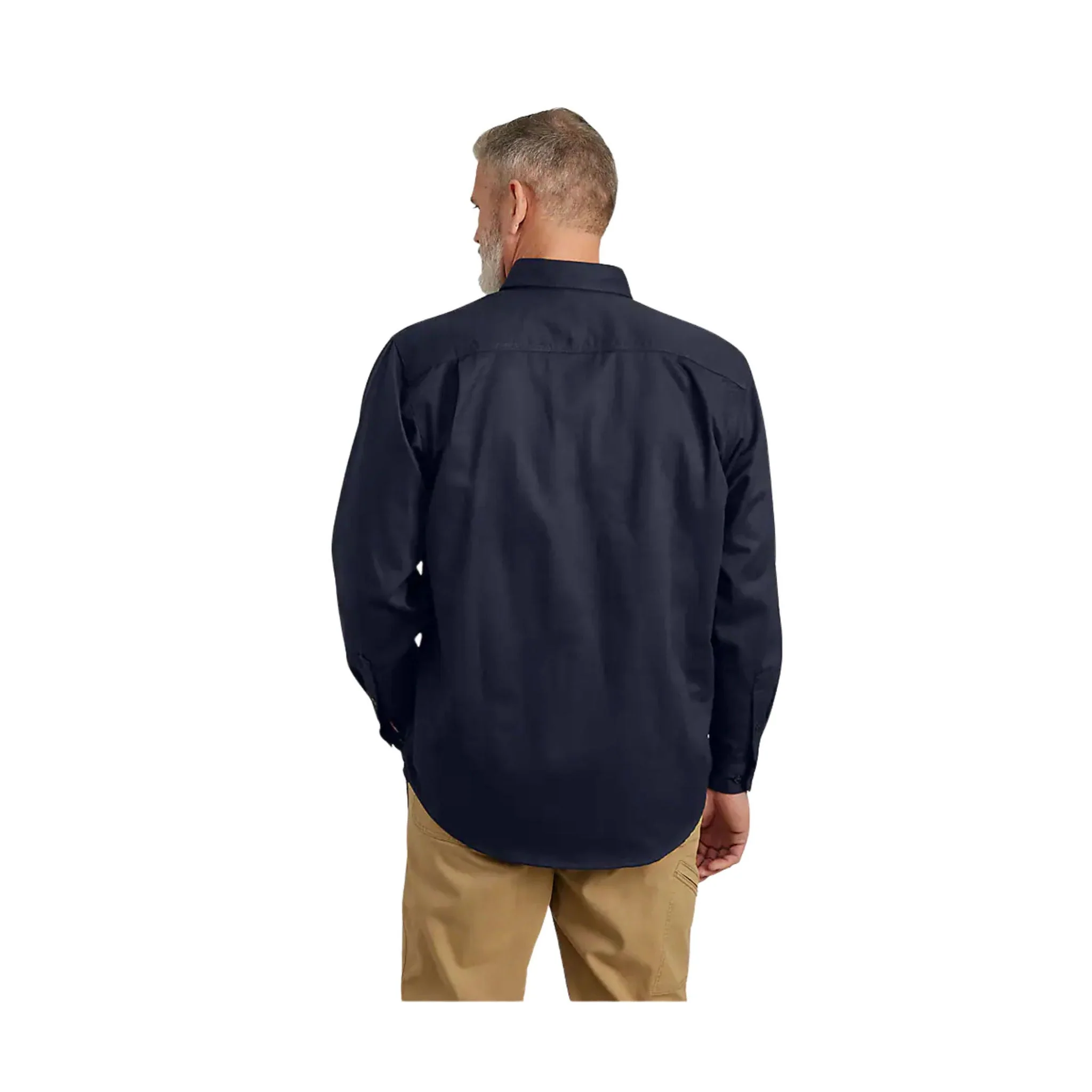 Carhartt Men's Flame Resistant Classic Twill Shirt - Dark Navy - Image 2