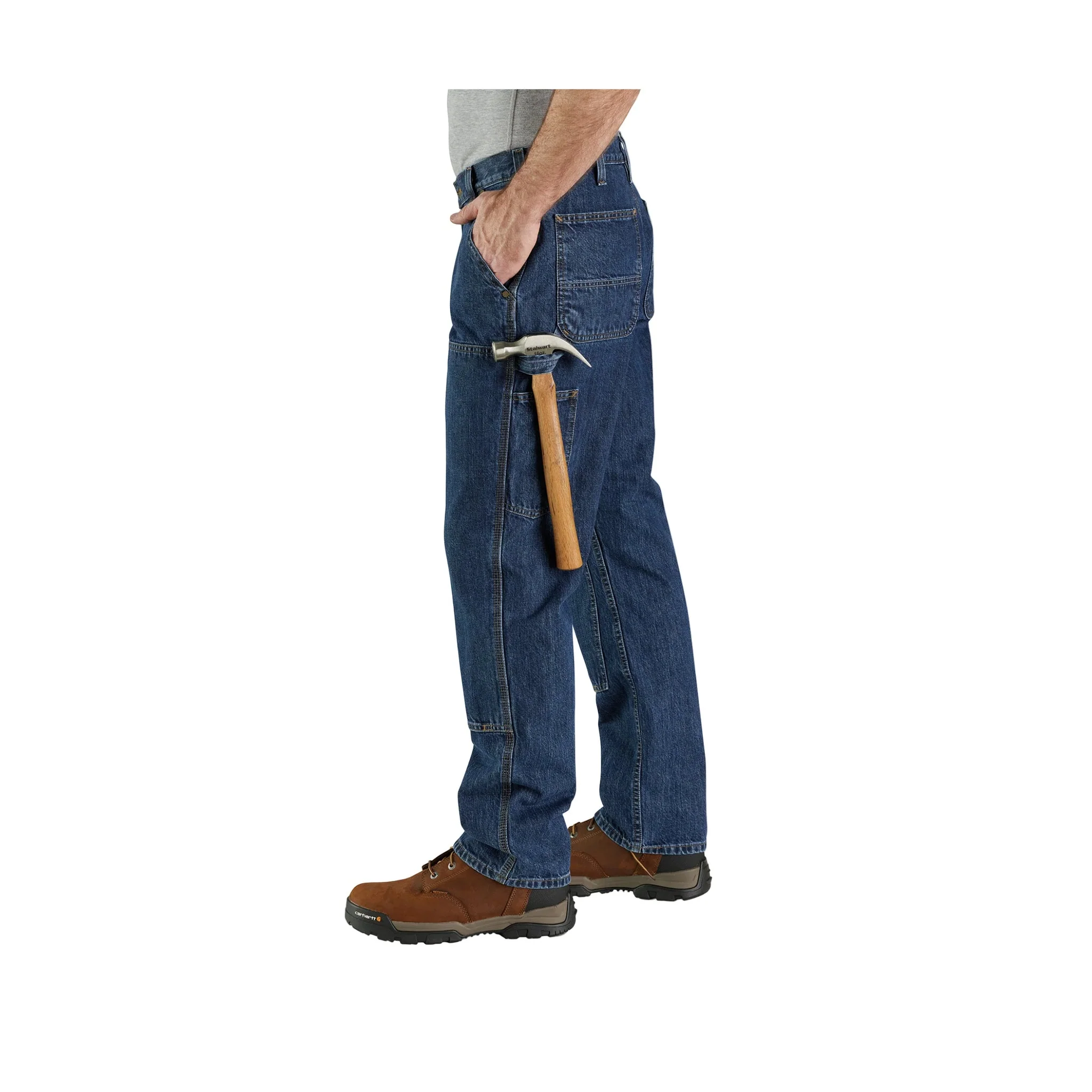 Carhartt Men's Loose Fit Double Front Utility Logger Jean - Canal - Image 2