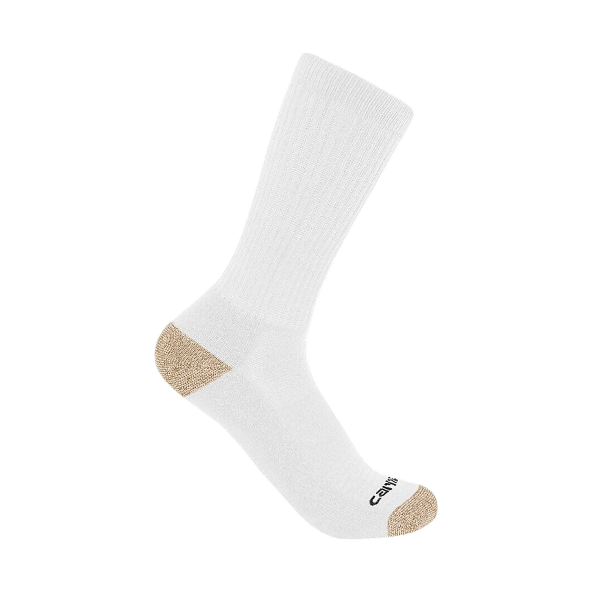 Carhartt Men's Midweight Crew Sock 6 Pack - White - Image 2