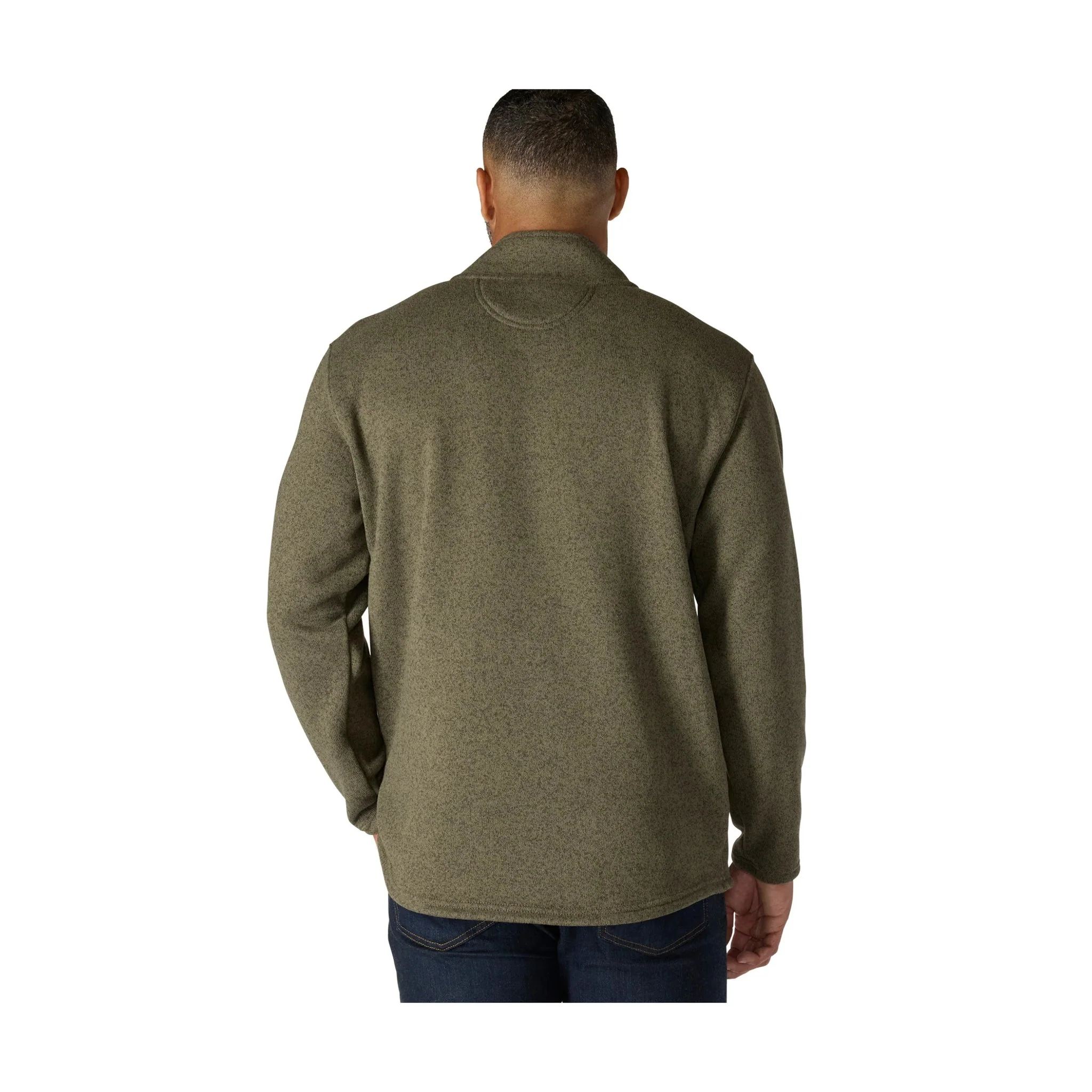 Carhartt Men's Quarter Zip Pocket Sweater Fleece - Dusty Olive - Image 2