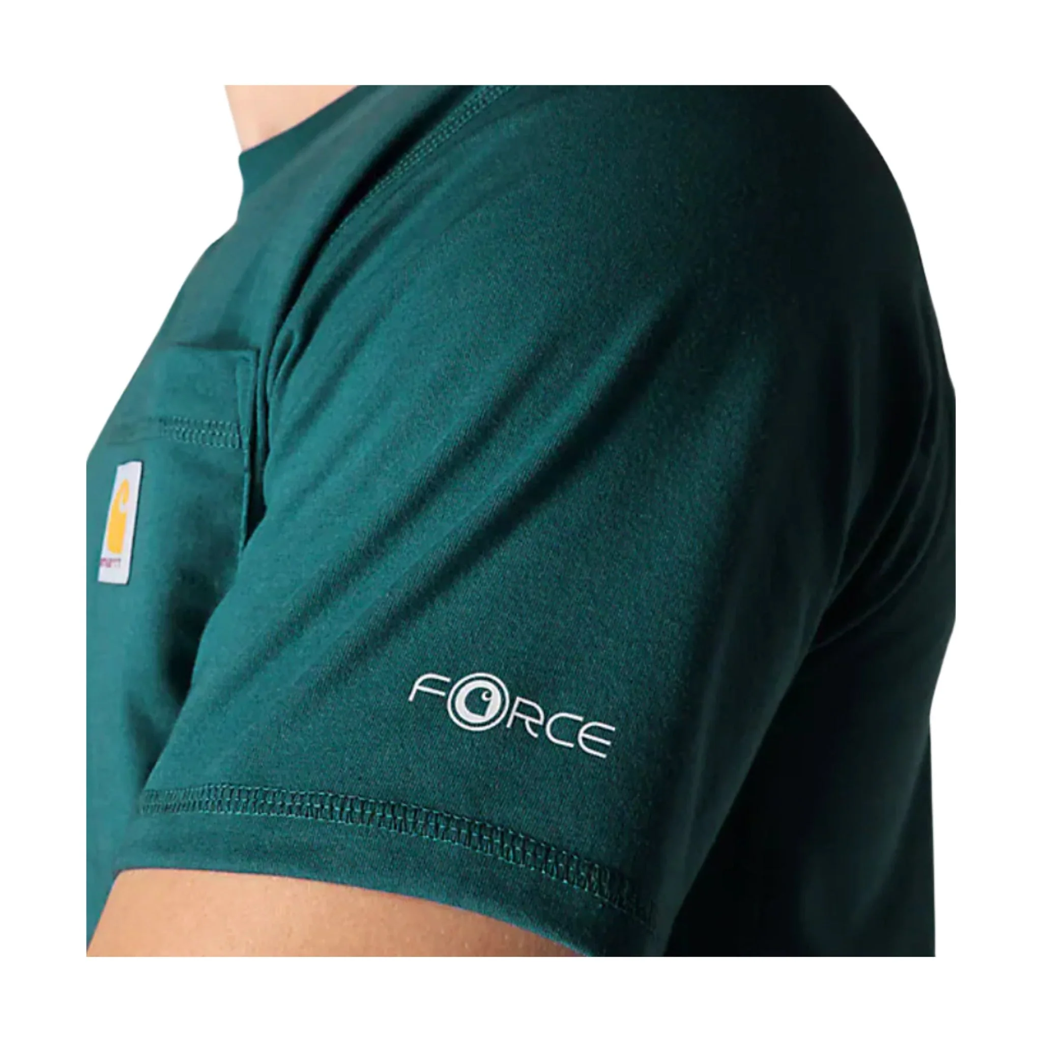 Carhartt Men's Relaxed Fit Short Sleeve Pocket Tee - Greenstone - Image 4