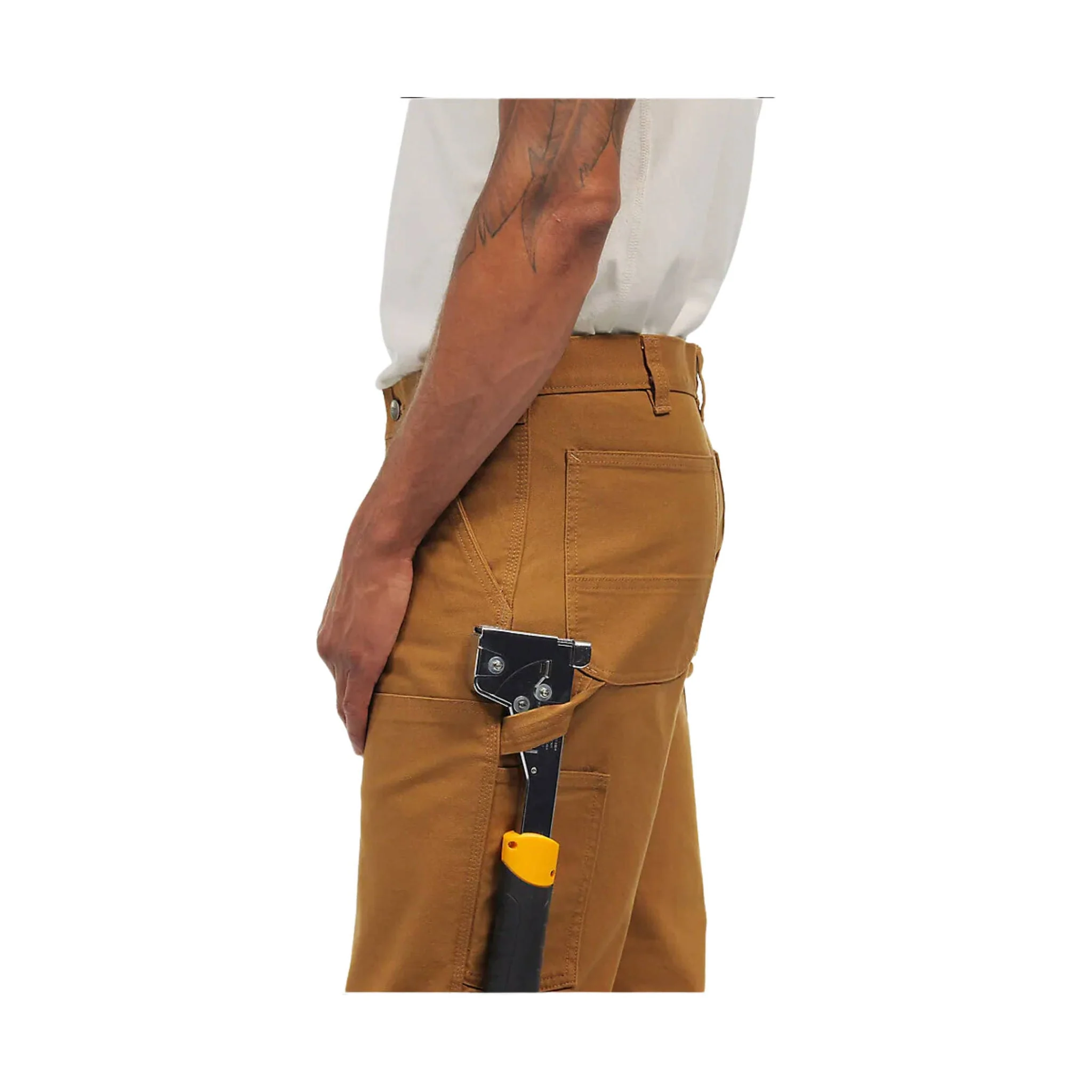 Carhartt Men's Rugged Flex® Relaxed Fit Double Front Pant - Carhartt Brown - Image 3