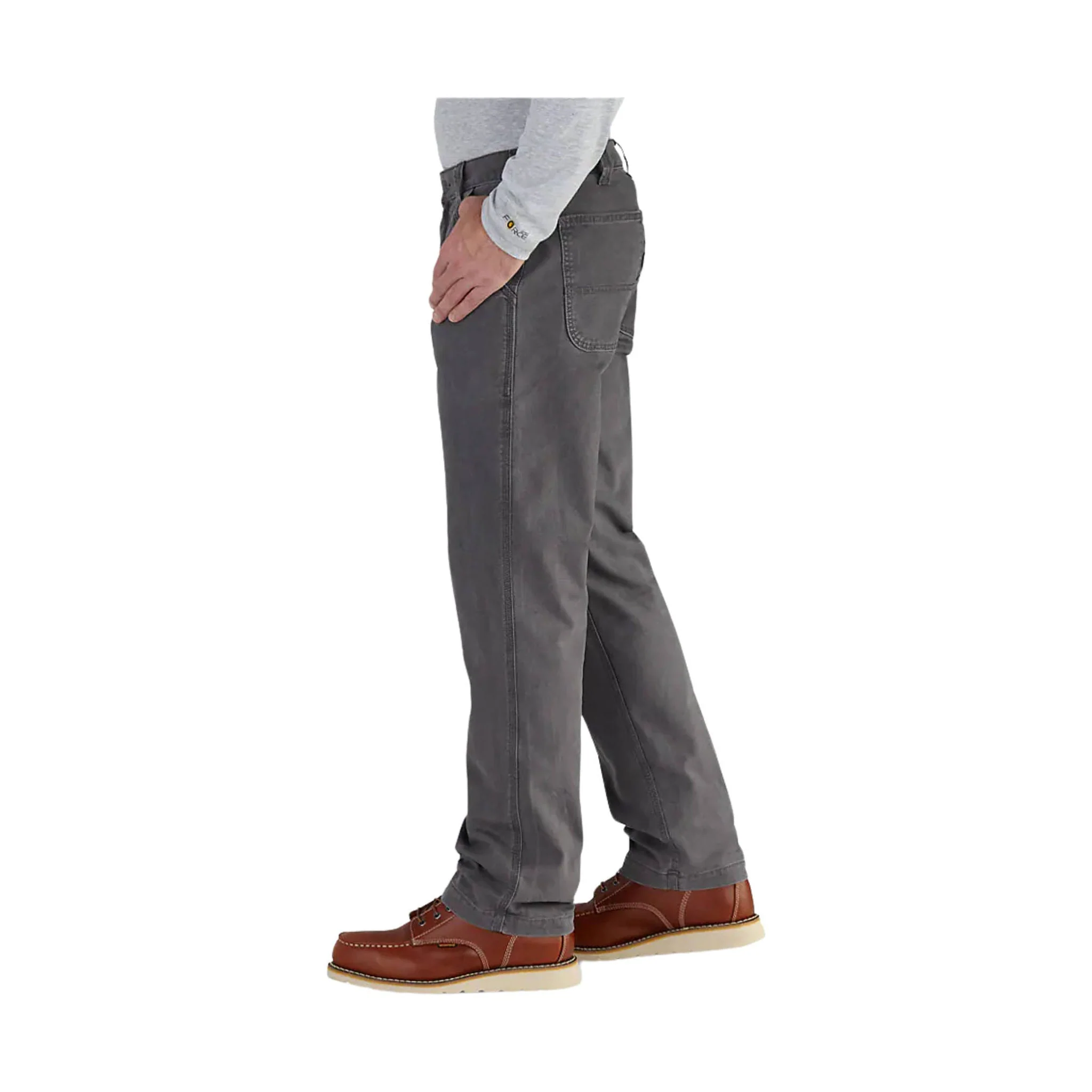 Carhartt Men's Rugged Flex® Rigby Relaxed Fit Pant - Gravel - Image 3
