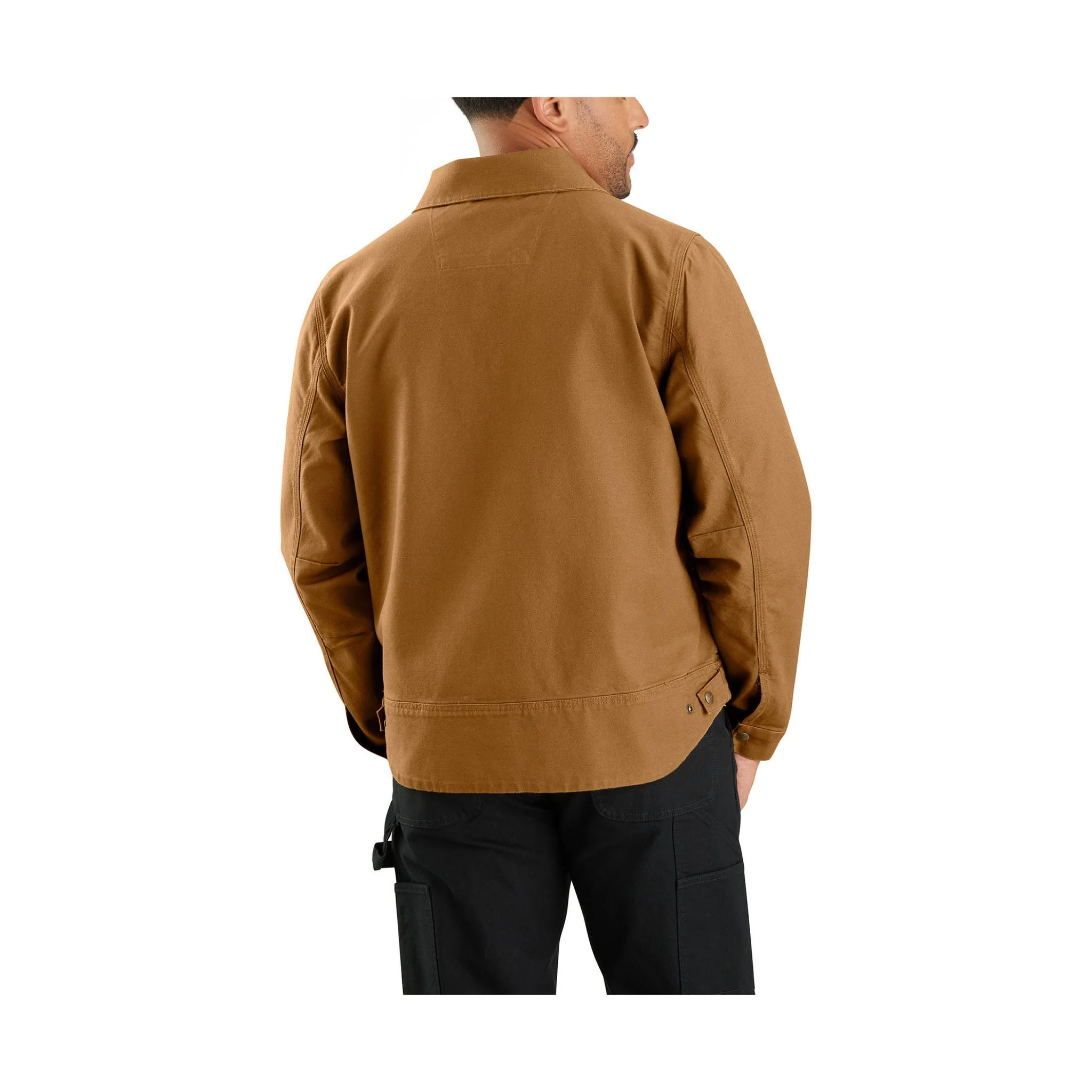 Carhartt Men's Rugged Flex Relaxed Fit Duck Jacket - Carhartt Brown - Image 4