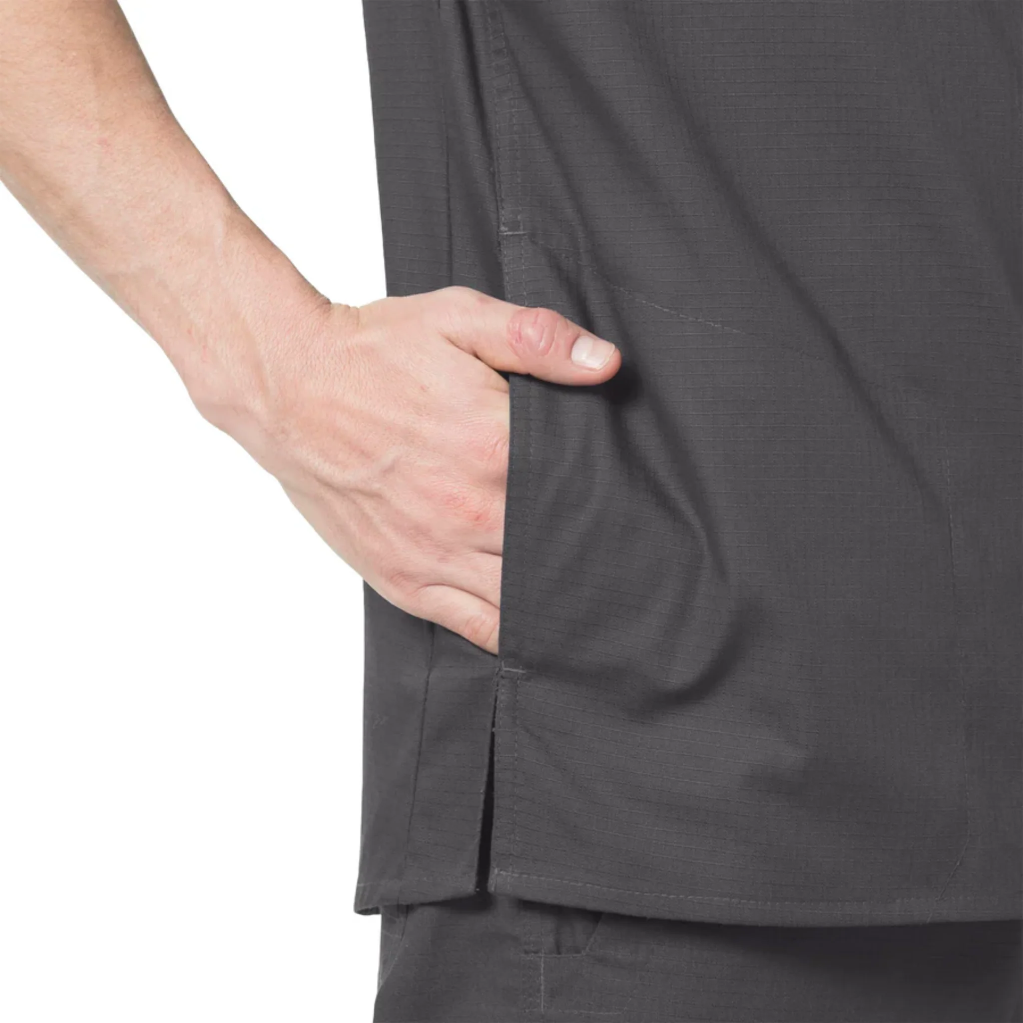 Carhartt Men's Rugged Flex Ripstop 6 Pocket Scrub Top - Dark Pewter - Image 5