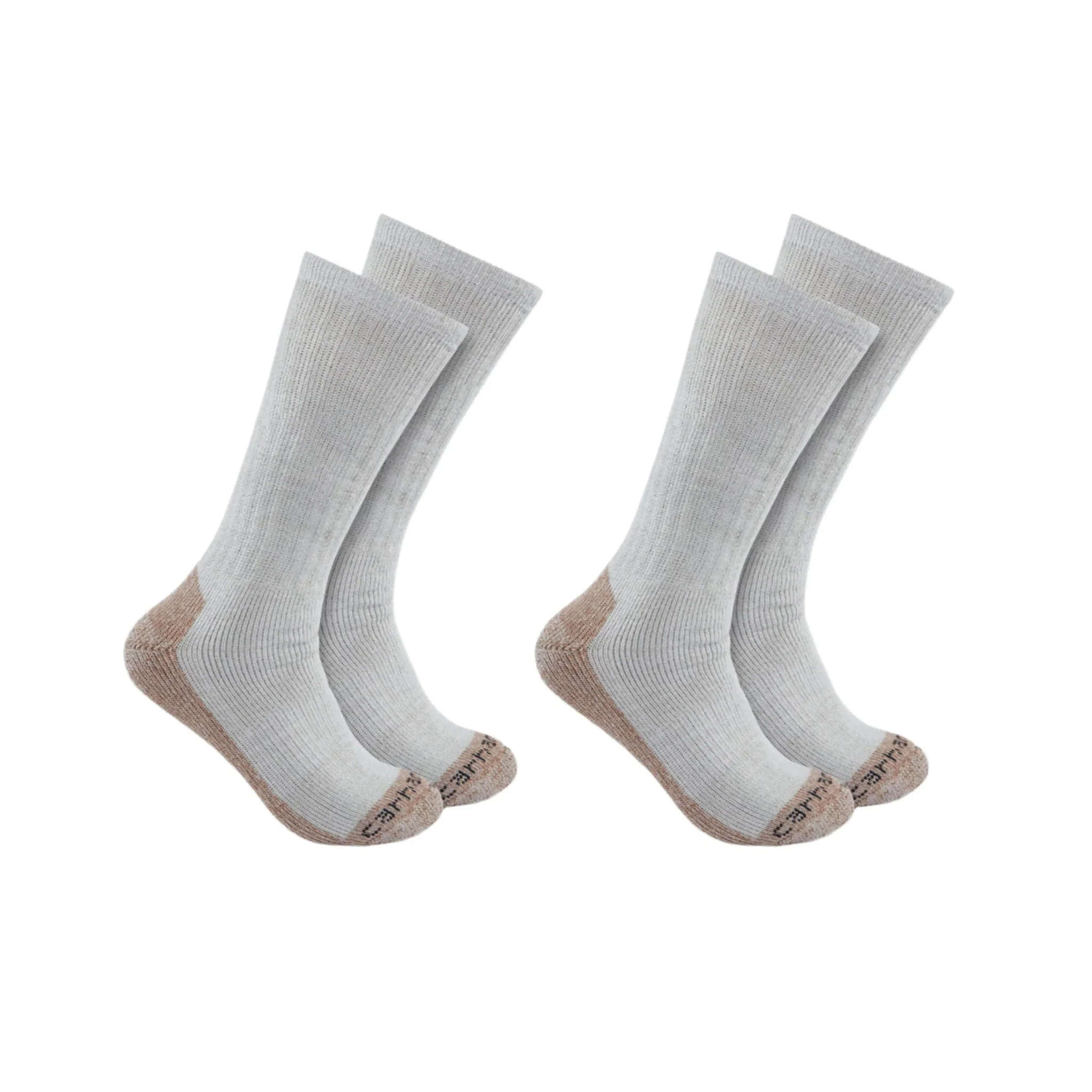 Carhartt Men's Steel Toe Boot 2 Pack Socks - Grey