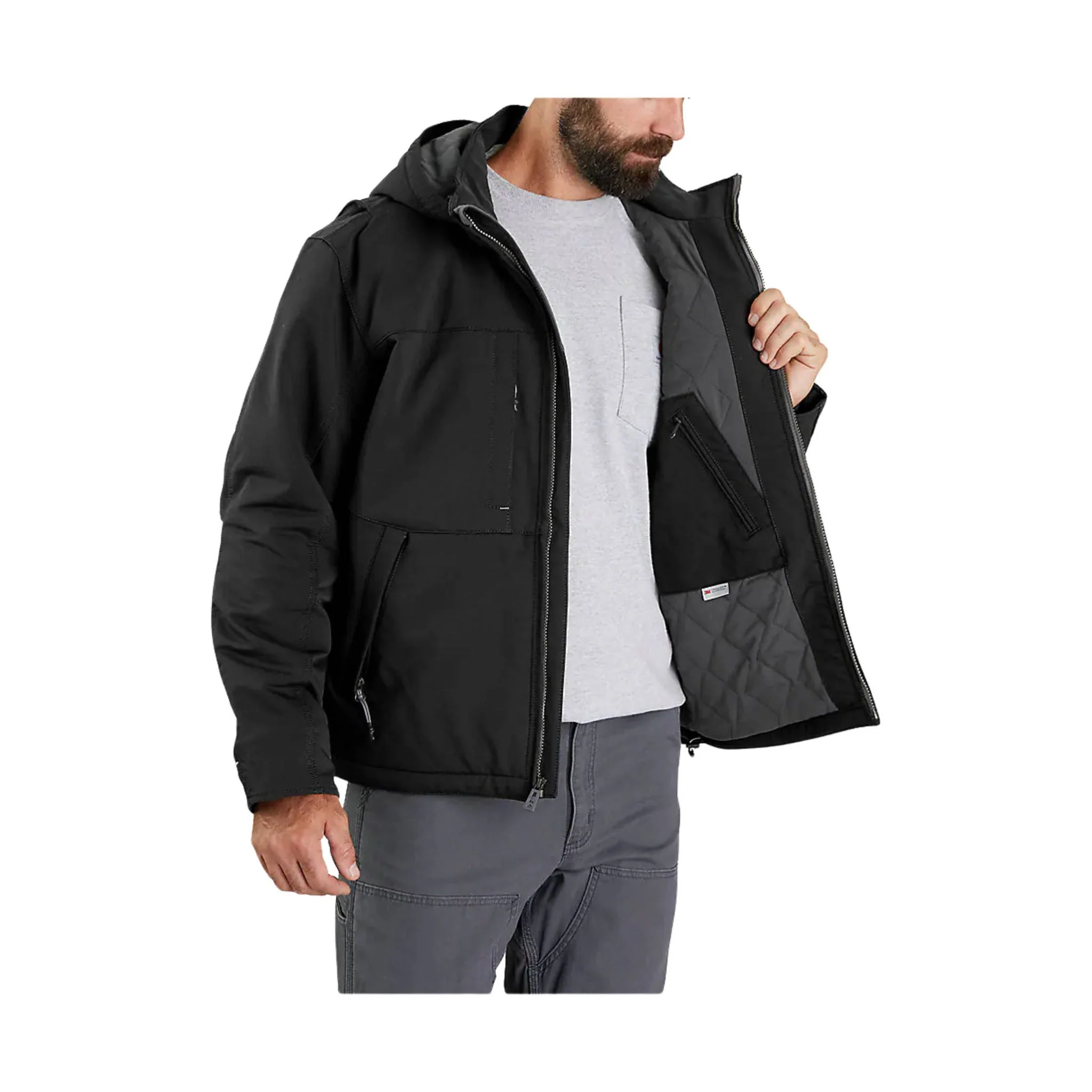 Carhartt Men's Super Dux Full Swing Insulated Tech Jacket - Black - Image 4