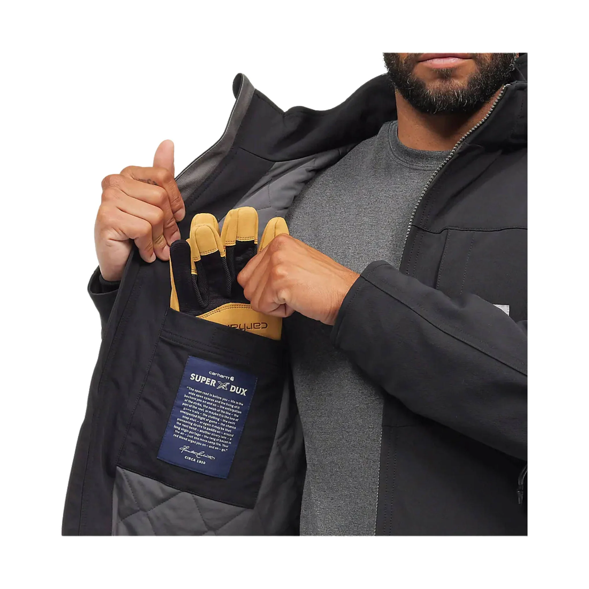 Carhartt Men's Super Dux Full Swing Insulated Tech Jacket - Black - Image 6