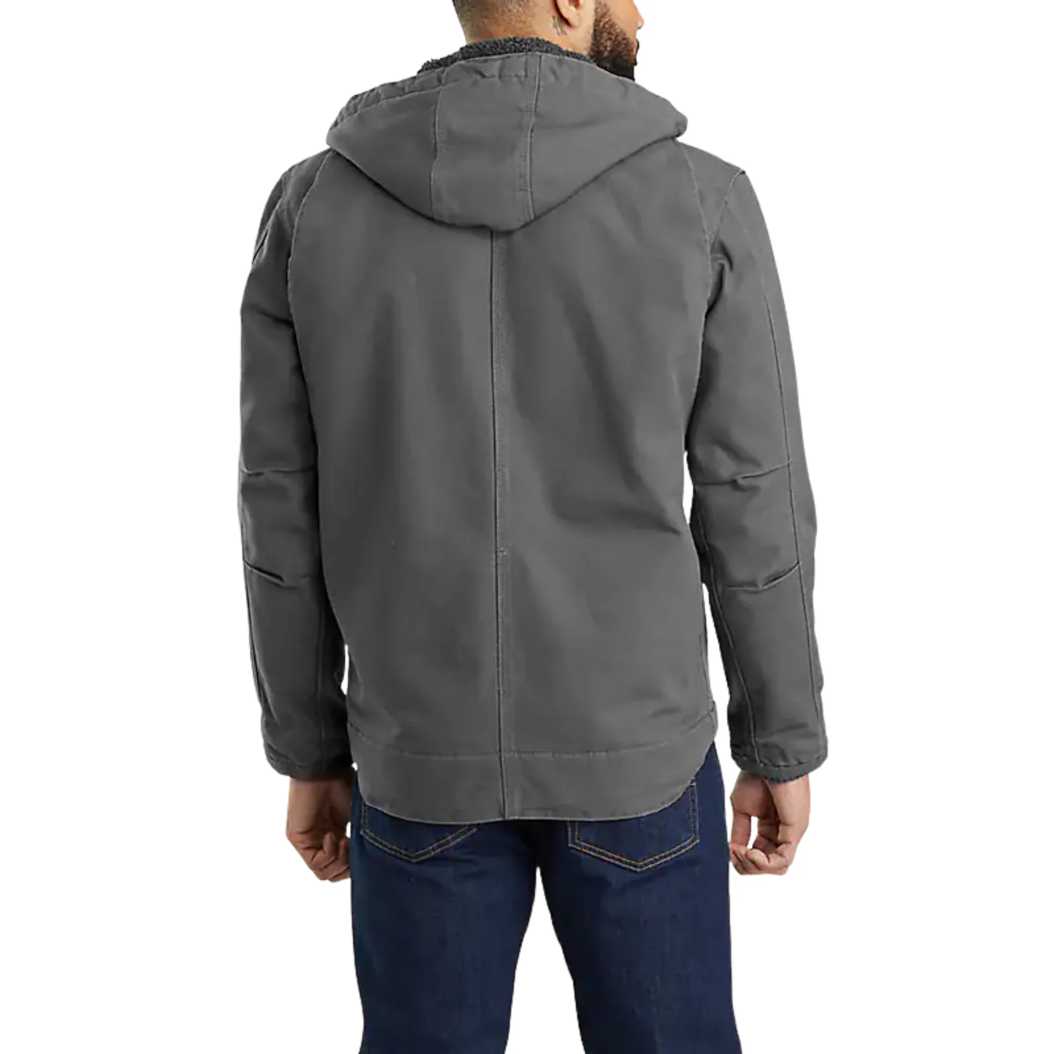 Carhartt Men's Washed Bartlett Jacket - Gravel - Image 4
