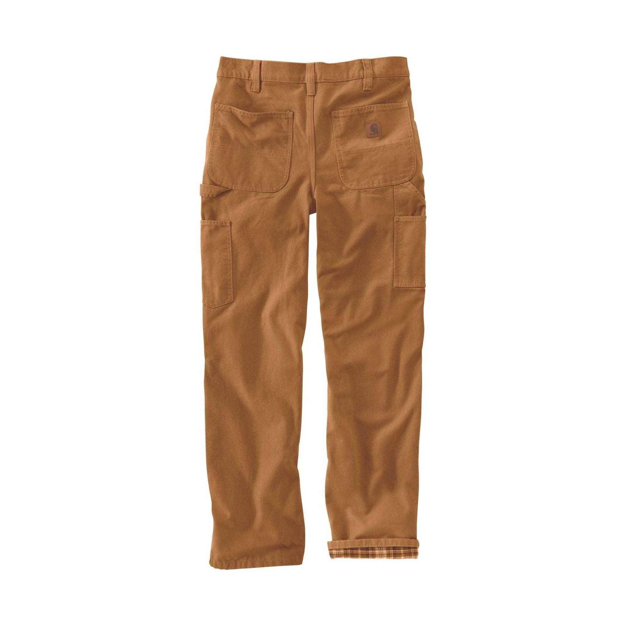 Carhartt Men's Washed Duck Flannel Lined Dungaree - Brown - Image 5
