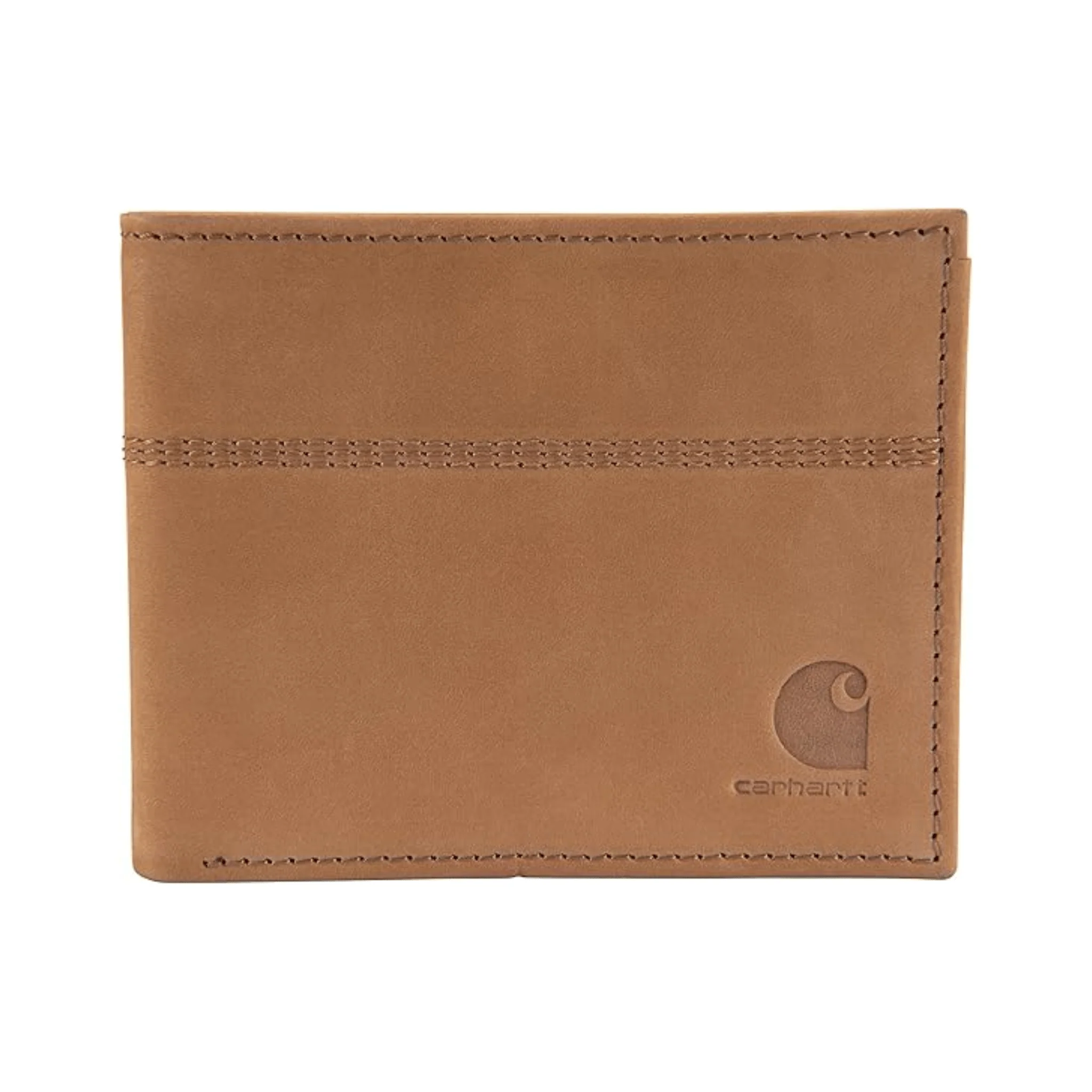 Carhartt Saddle Leather Bifold Legacy Passcase Wallet - Brown