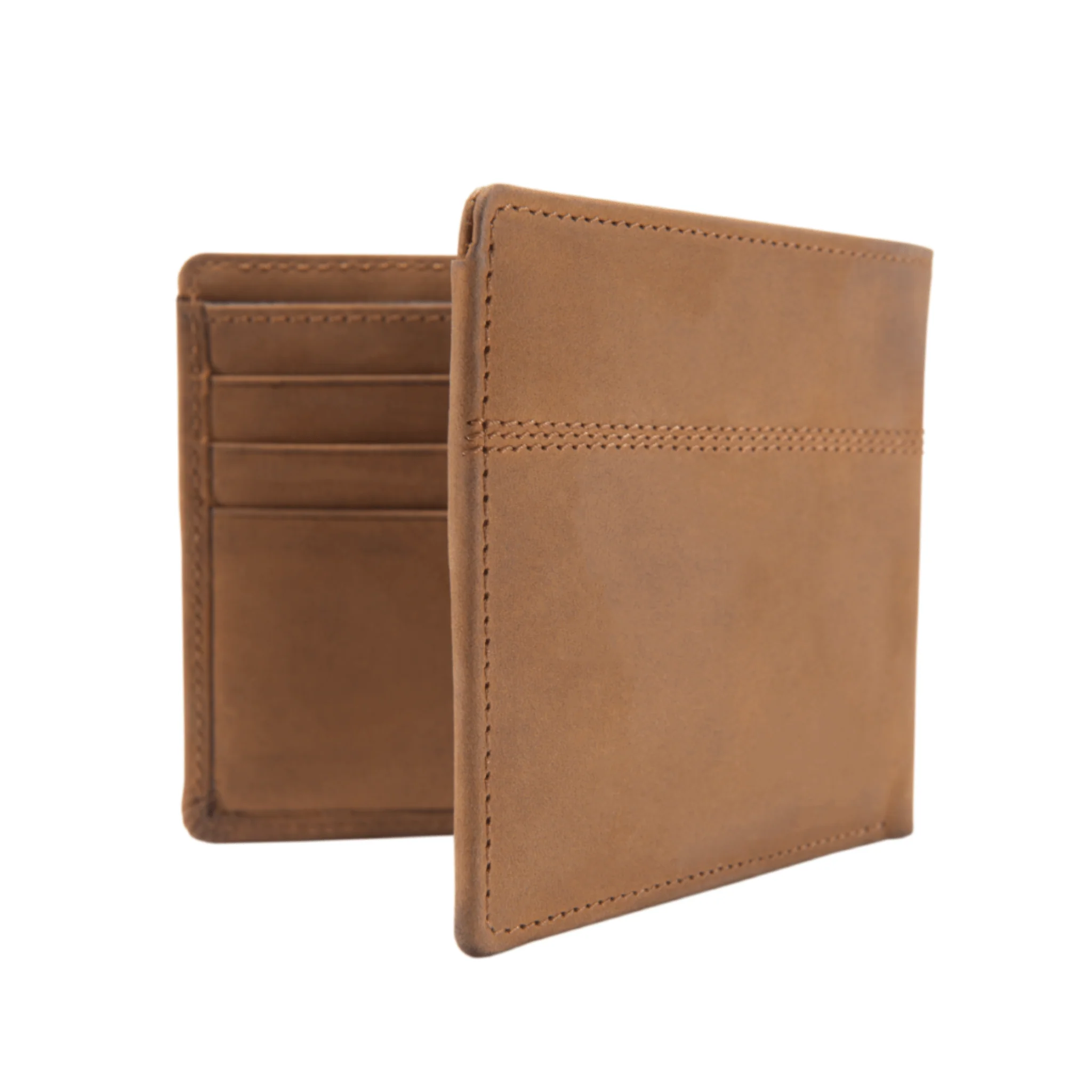 Carhartt Saddle Leather Bifold Legacy Passcase Wallet - Brown - Image 2