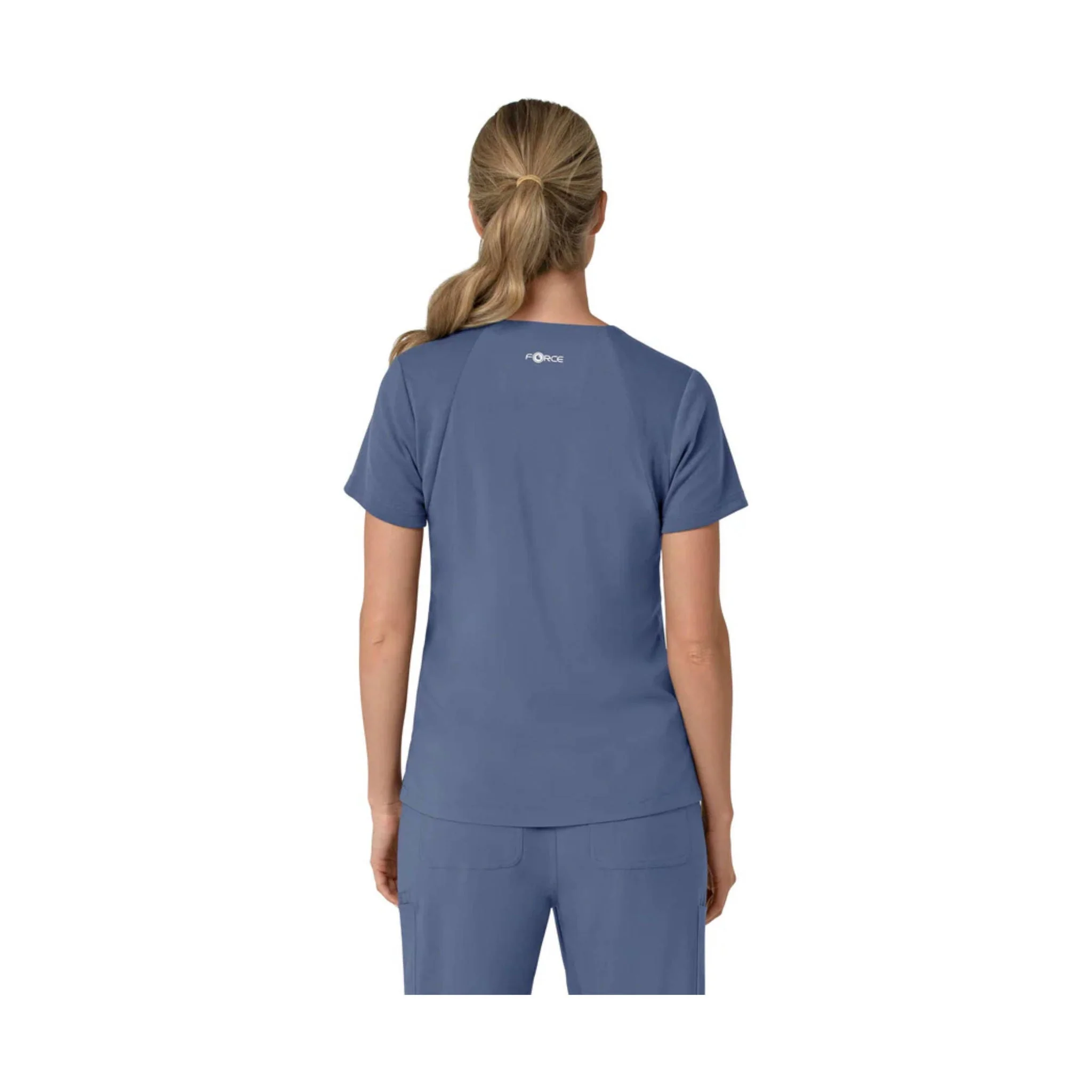 Carhartt Women's Cross Flex Panel V Neck Scrub Top - Riverside - Image 2