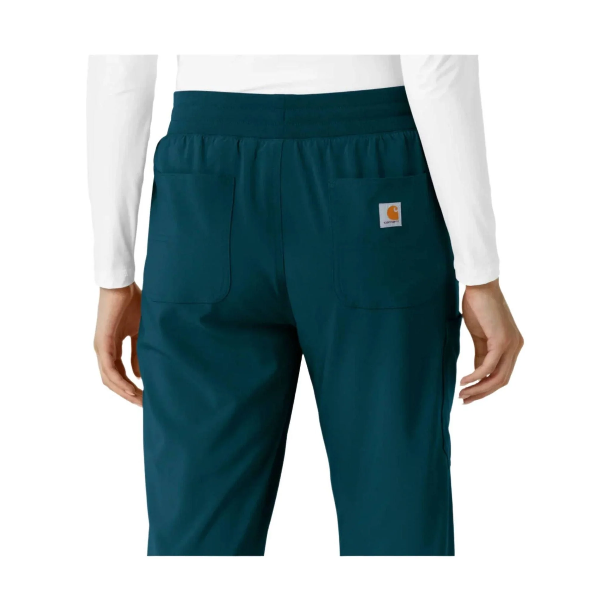 Carhartt Women's Force Cross Flex Boot Cut Scrub Pant - Caribbean - Image 5