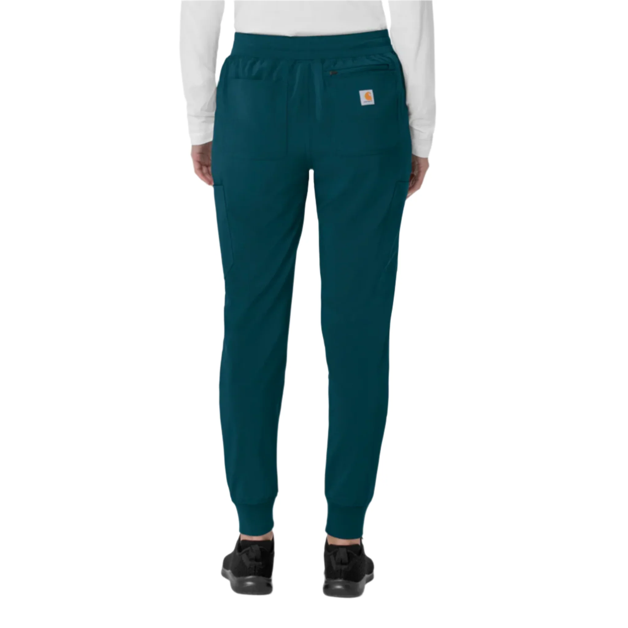 Carhartt Women's Force Cross Flex Cargo Jogger Scrub Pant - Caribbean - Image 5