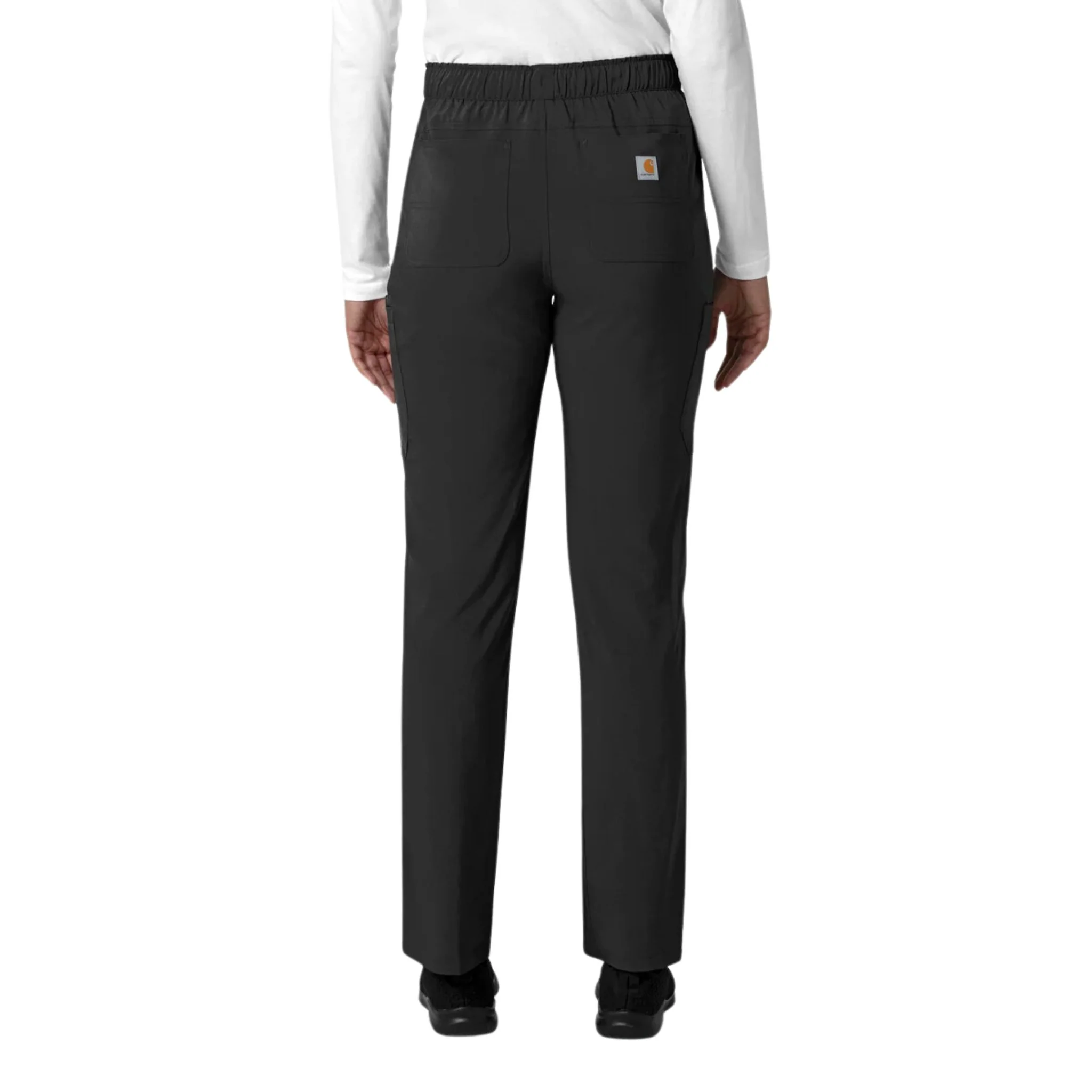 Carhartt Women's Force Cross Flex Straight Leg Cargo Scrub Pant - Black - Image 3