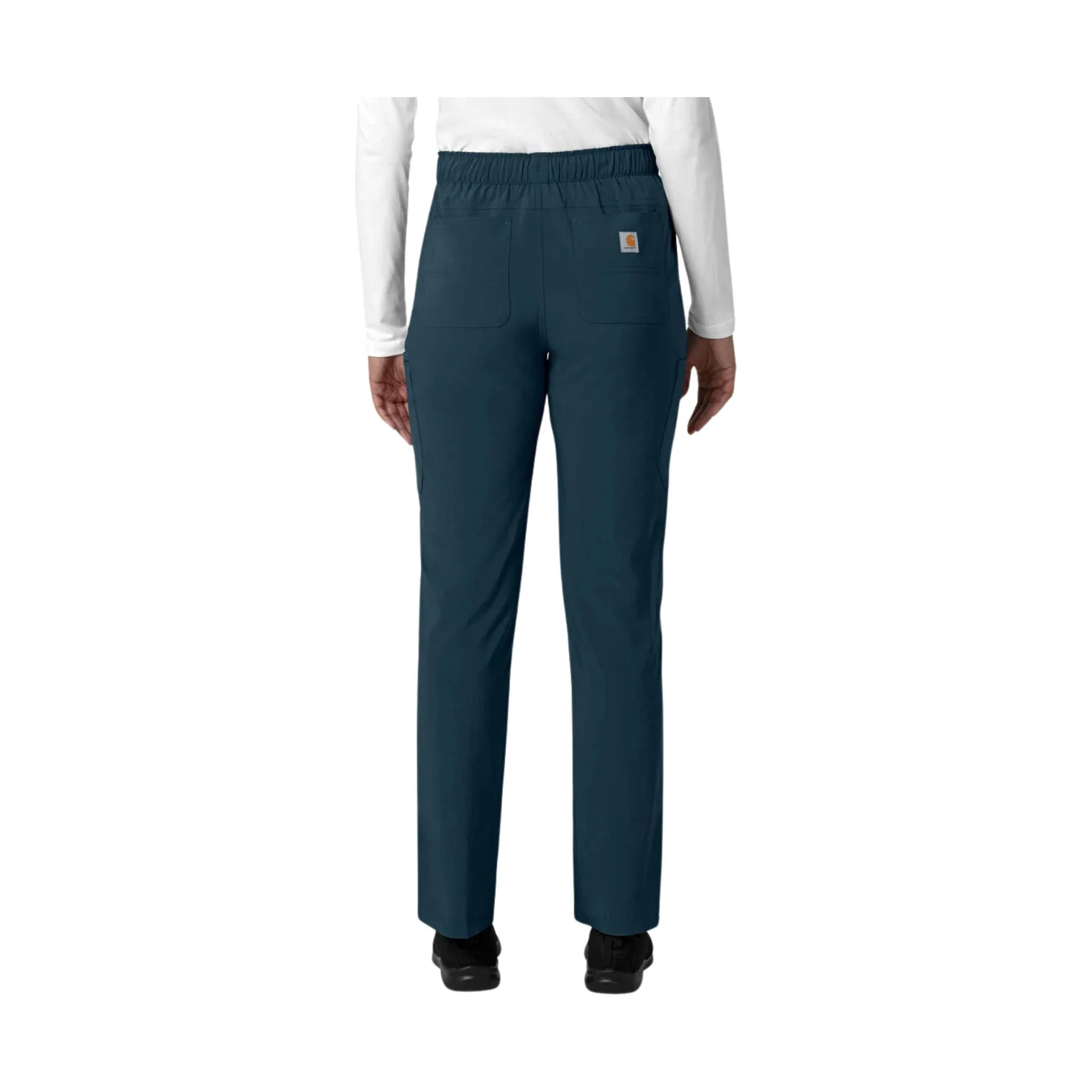 Carhartt Women's Force Cross Flex Straight Leg Cargo Scrub Pant - Navy - Image 3