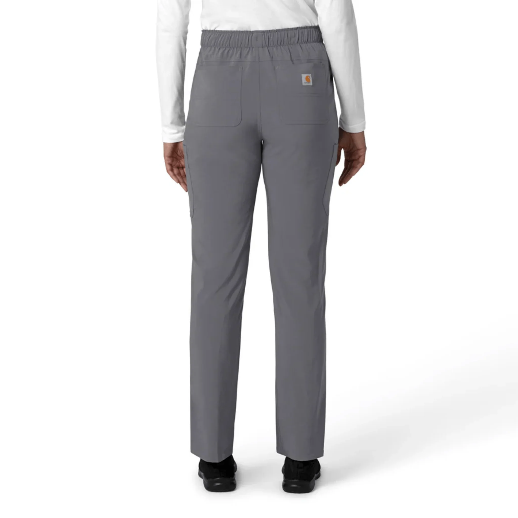 Carhartt Women's Force Cross Flex Straight Leg Cargo Scrub Pant - Pewter - Image 2