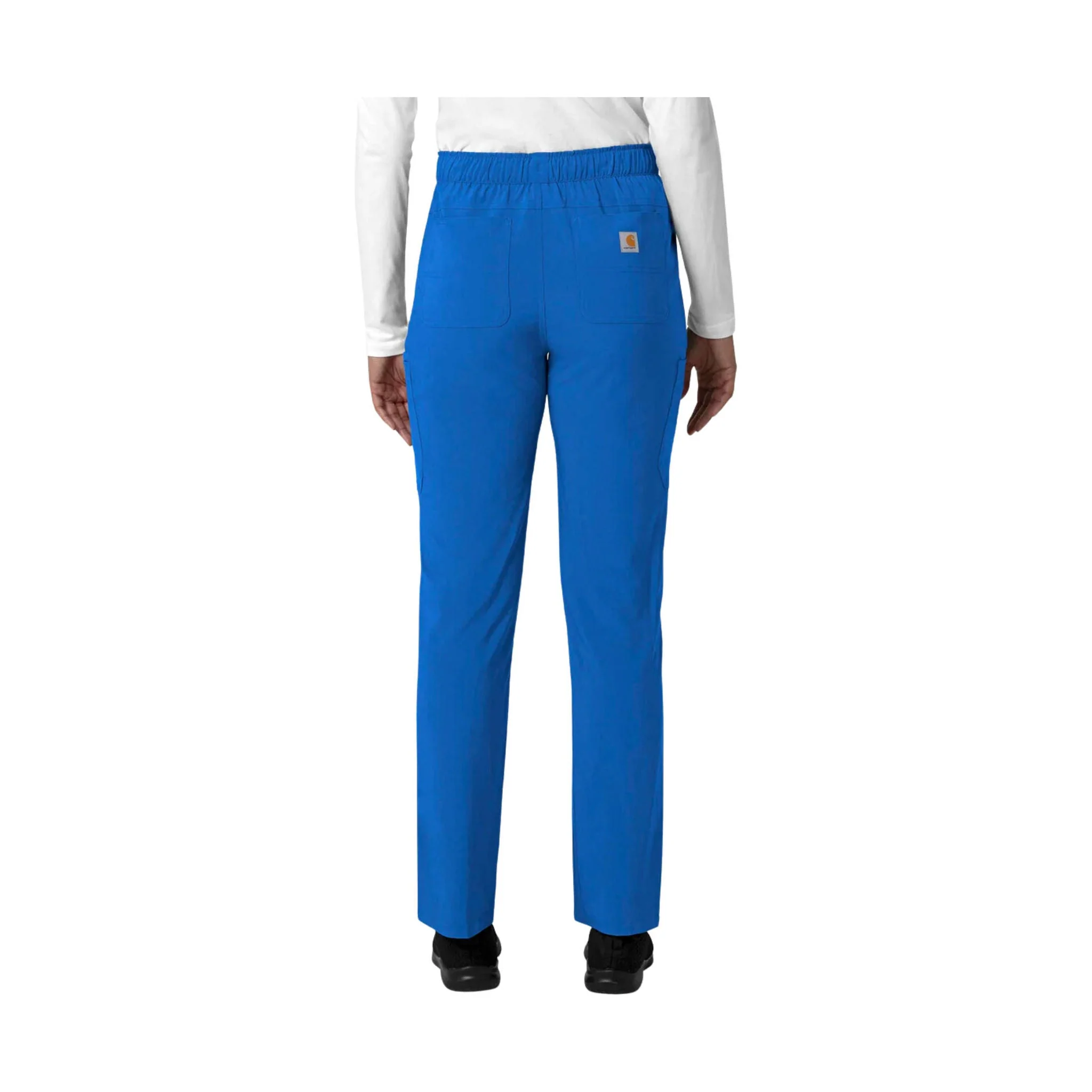 Carhartt Women's Force Cross Flex Straight Leg Cargo Scrub Pant - Royal Blue - Image 3