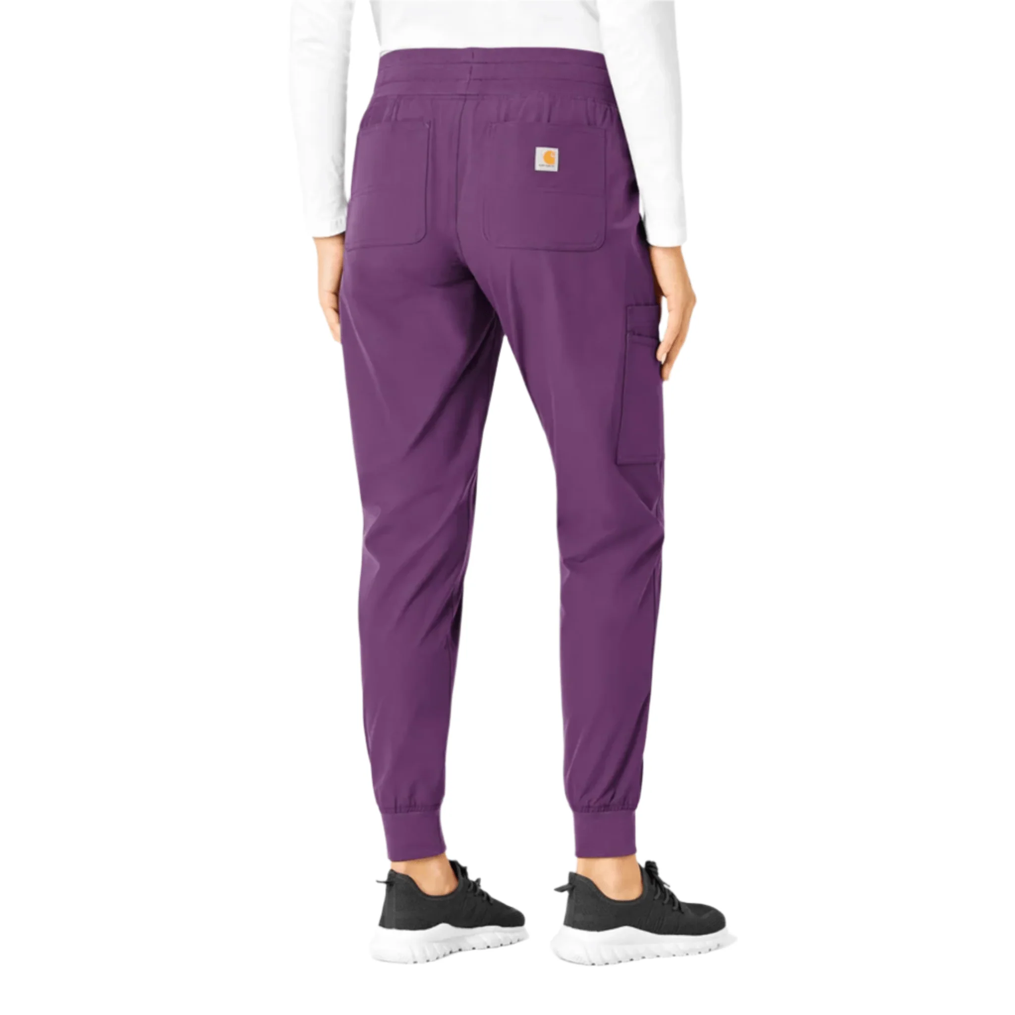 Carhartt Women's Force Essentials Jogger Scrub Pant - Eggplant - Image 3