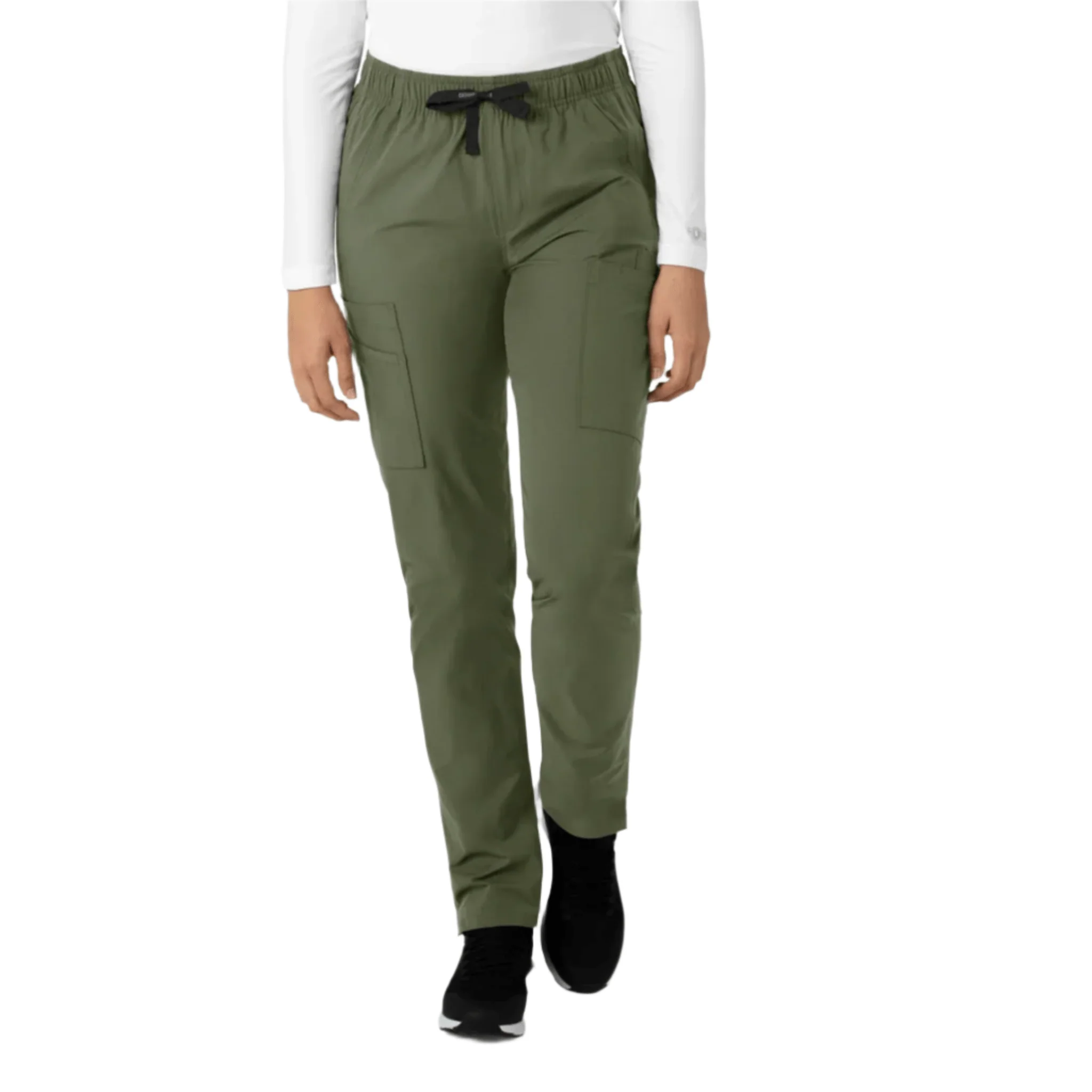 Carhartt Women's Force Modern Fit Straight Leg Scrub Pant - Olive