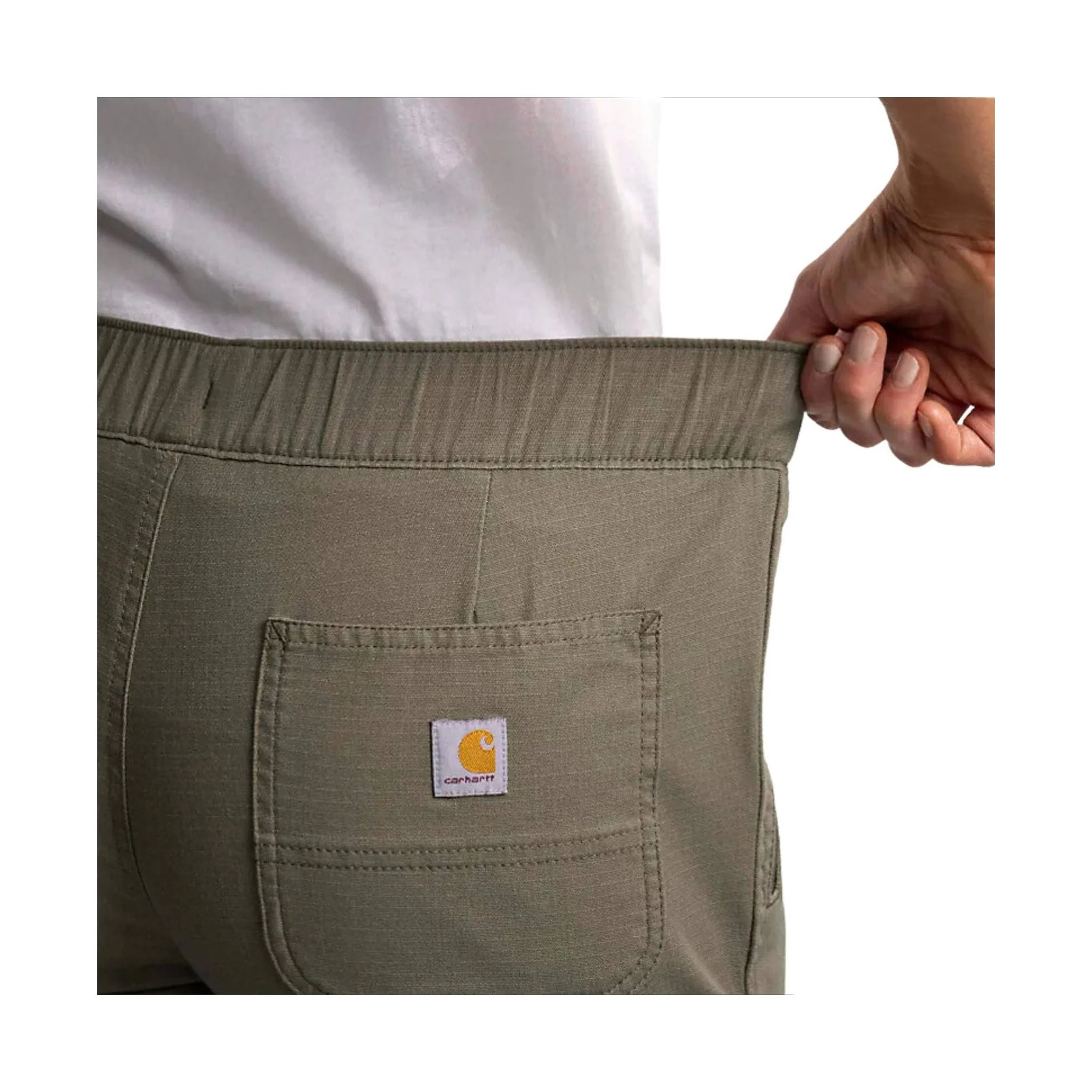 Carhartt Women's Force Relaxed Fit Ripstop Work Pant - Dusty Olive - Image 4