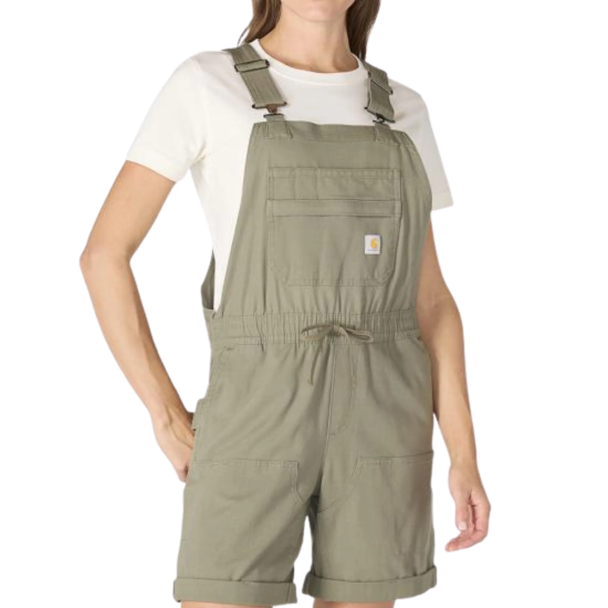 Carhartt Women's Force Ripstop Shortall - Dusty Olive