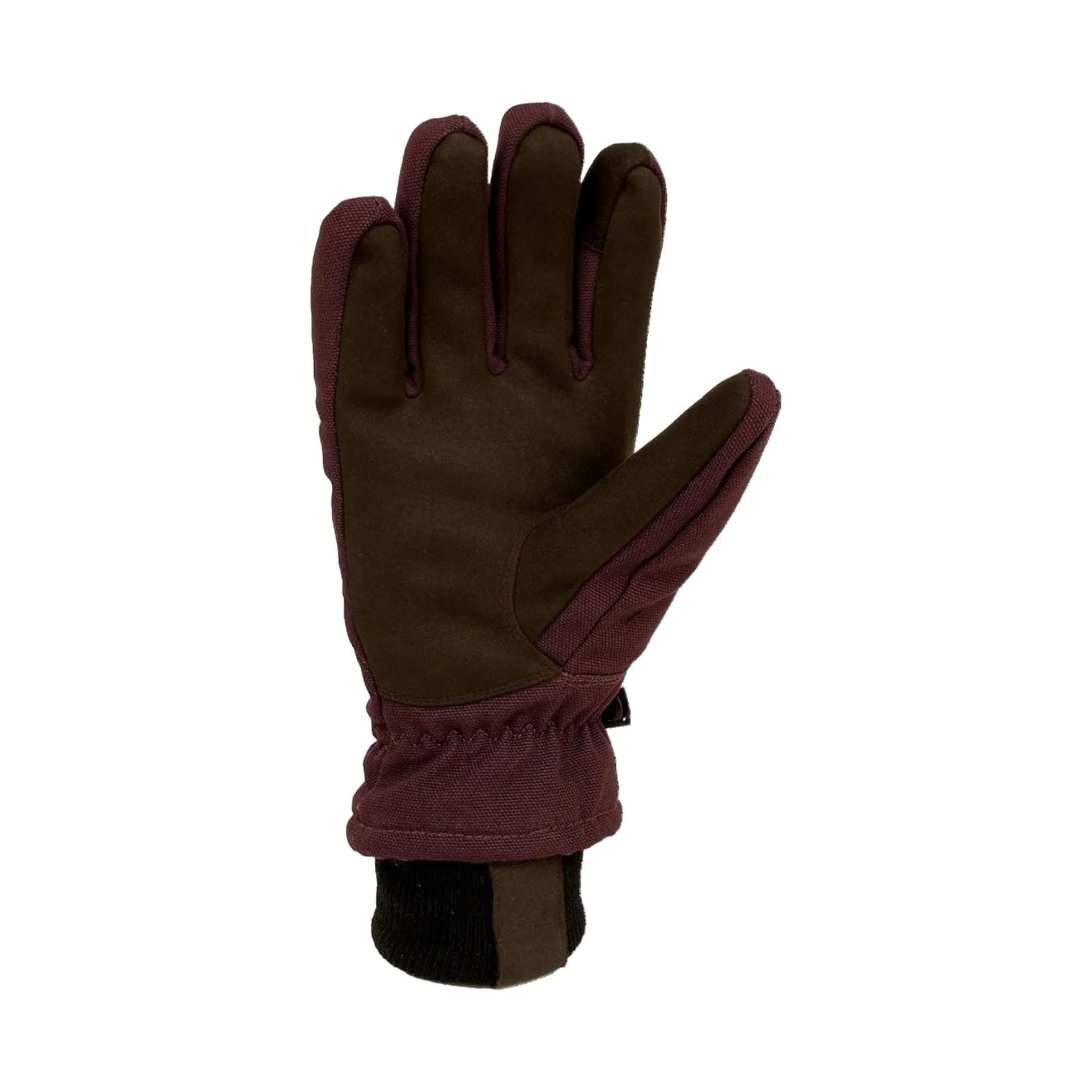 Carhartt Women's Insulated Duck Synthetic Leather Touch Sensitive Knit Cuff Gloves - Blackberry - Image 2