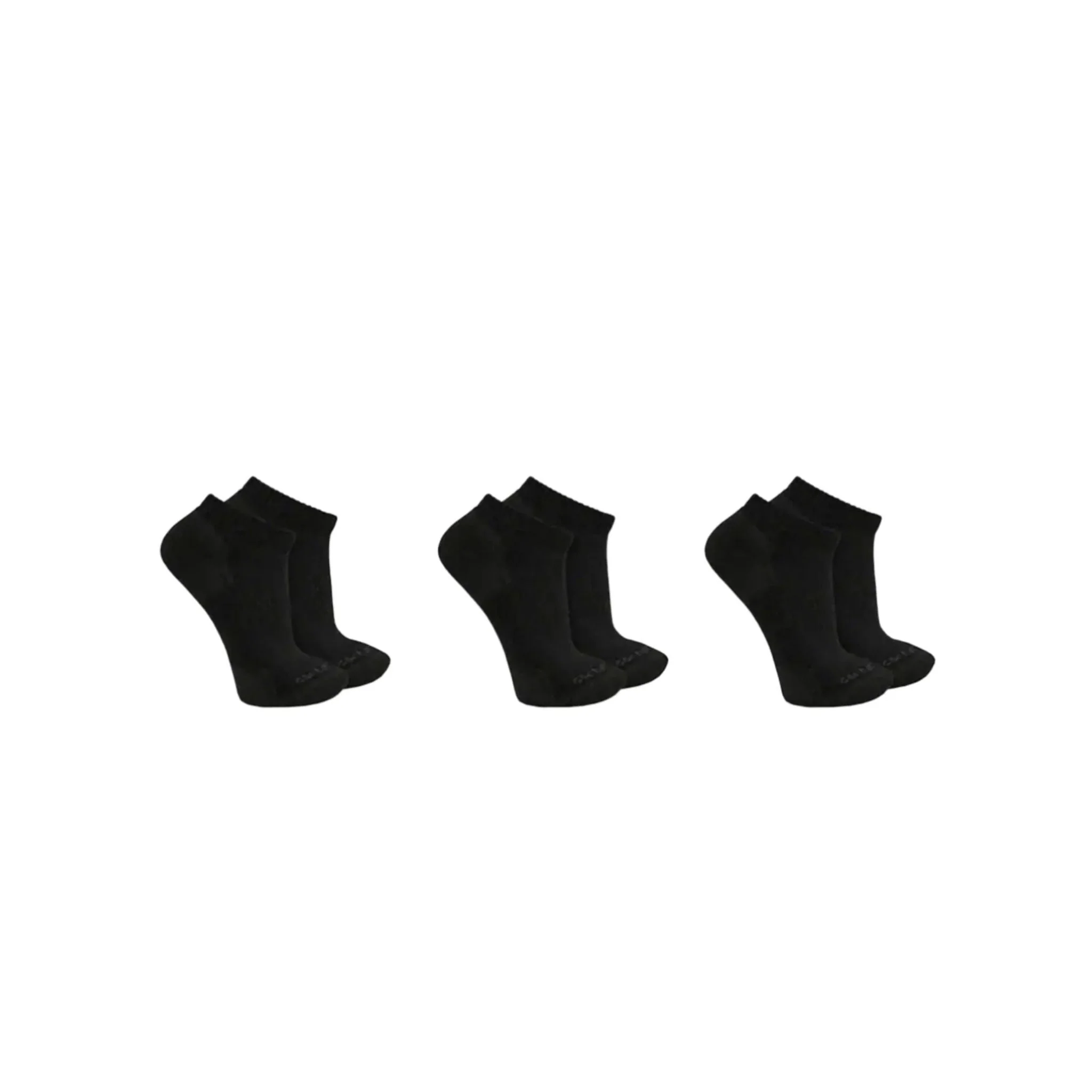 Carhartt Women's Midweight Cotton Blend Low Cut Sock 3 Pack - Black