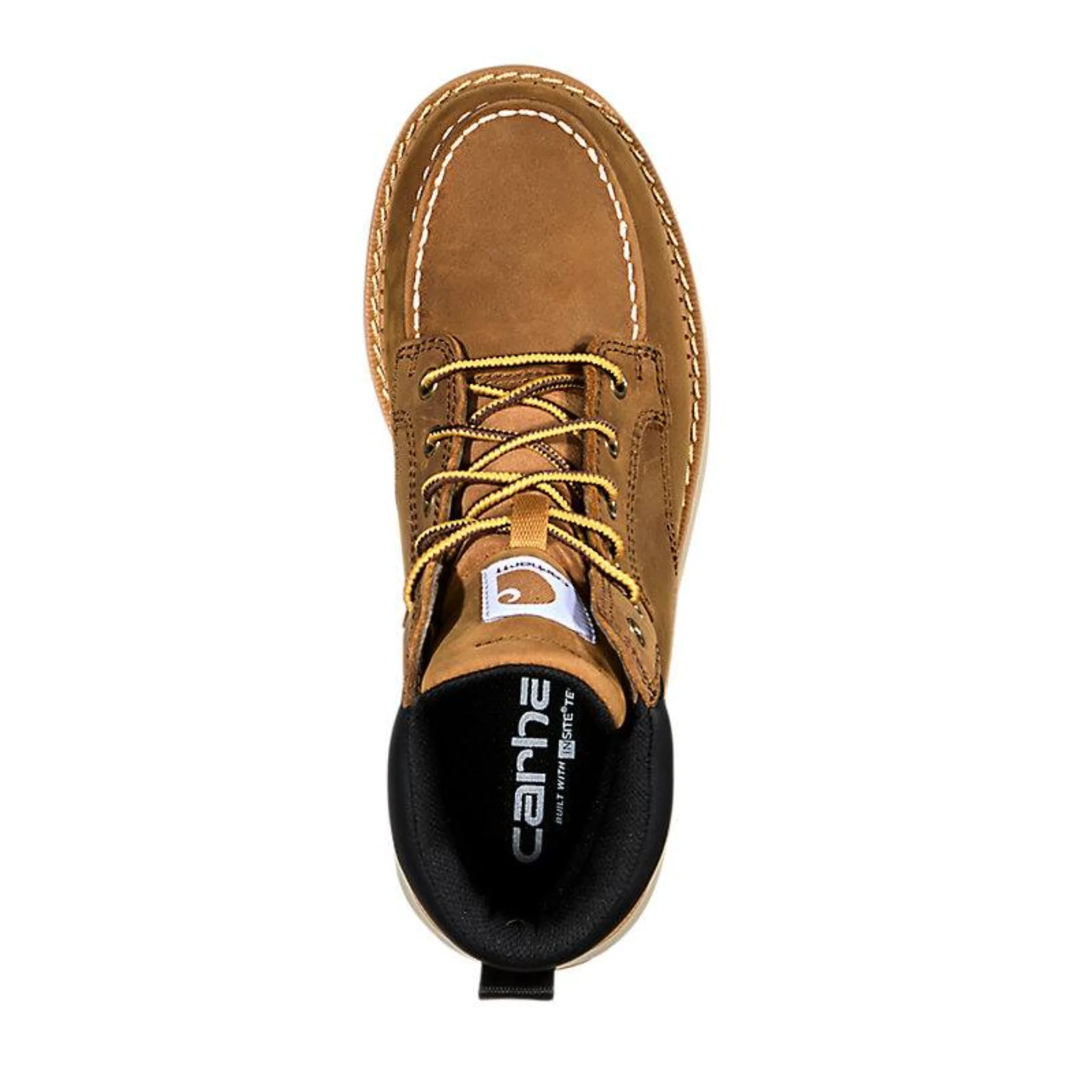 Carhartt Women's Millbrook 6 Inch Waterproof Nano Toe Wedge Work Boots - Light Brown - Image 5
