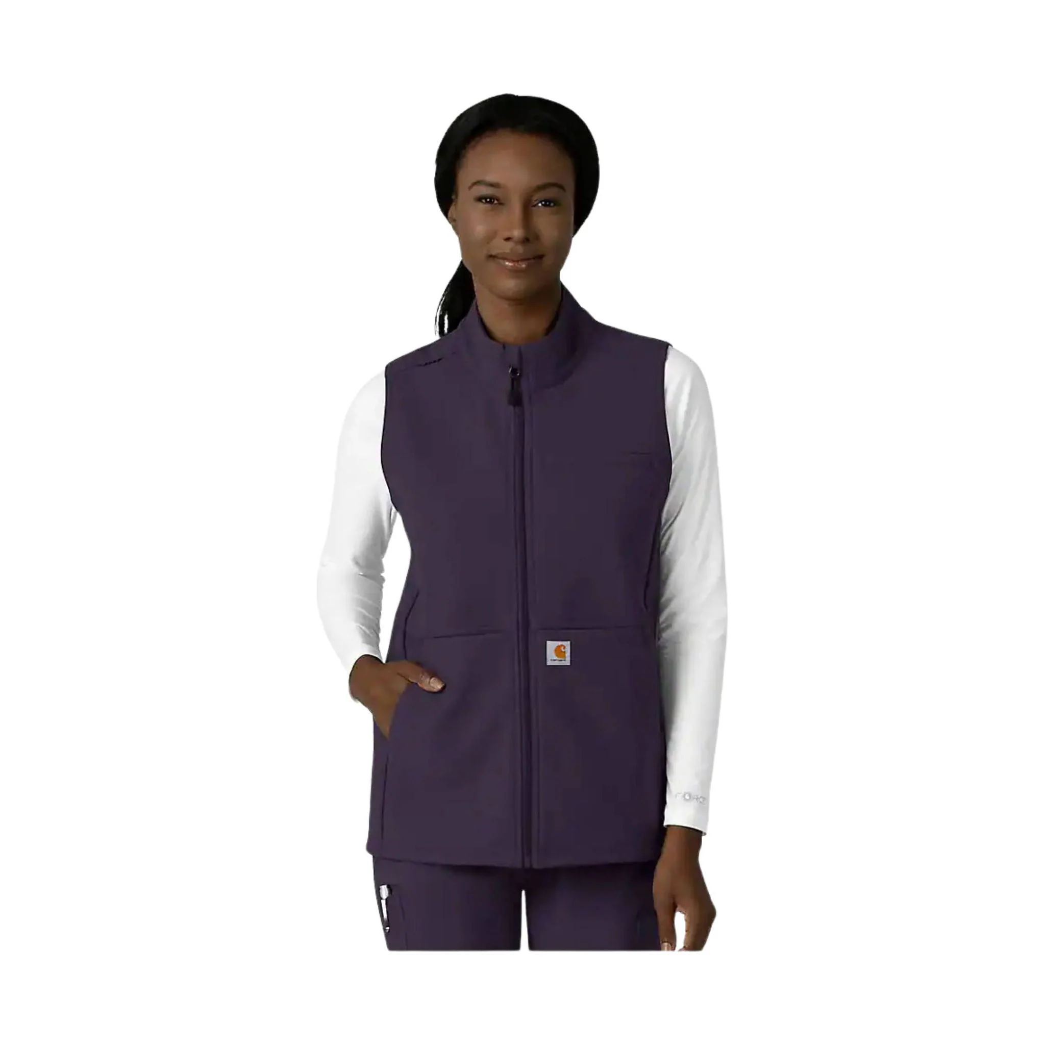 Carhartt Women's Rugged Flex Bonded Fleece Vest - Black Plum