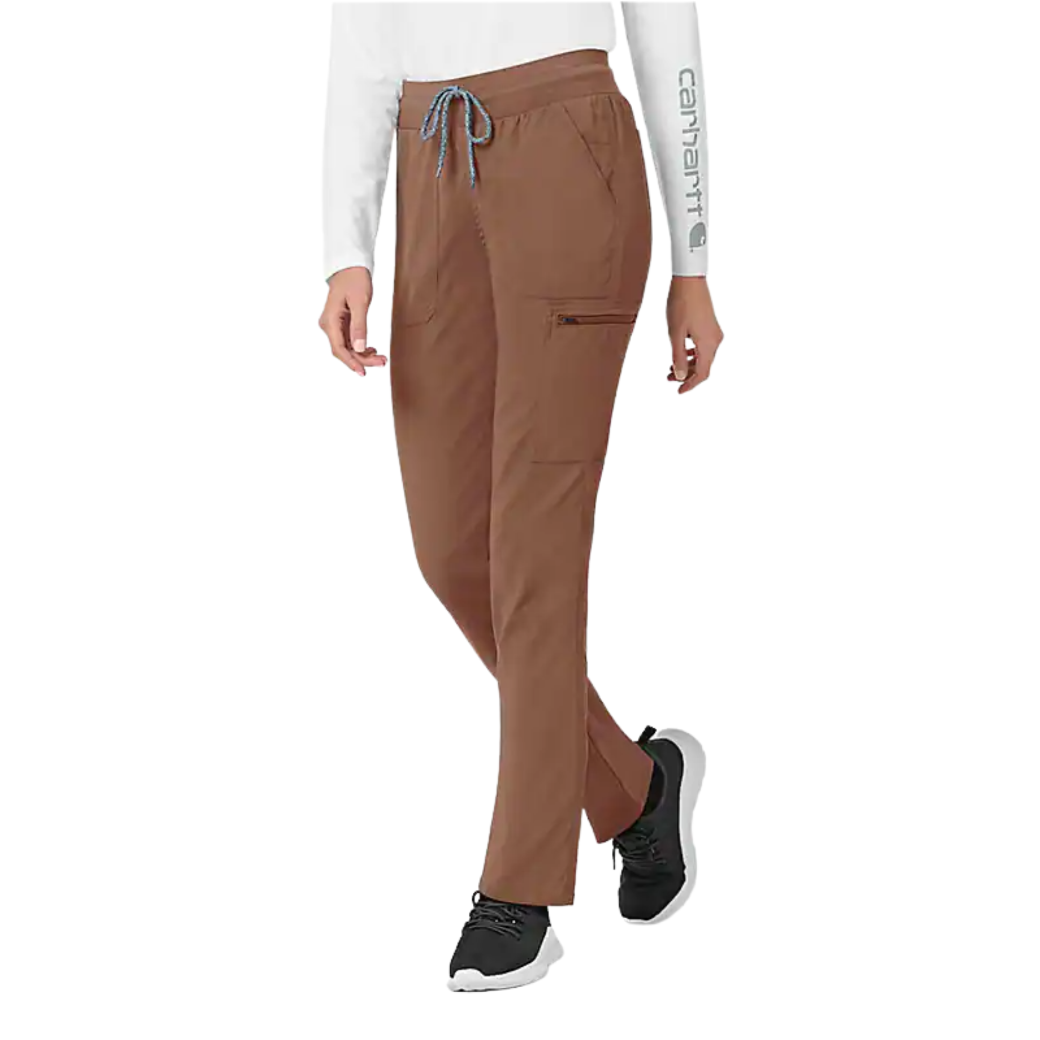 Carhartt Women's Rugged Flex Slim Leg Scrub Pant - Nutmeg