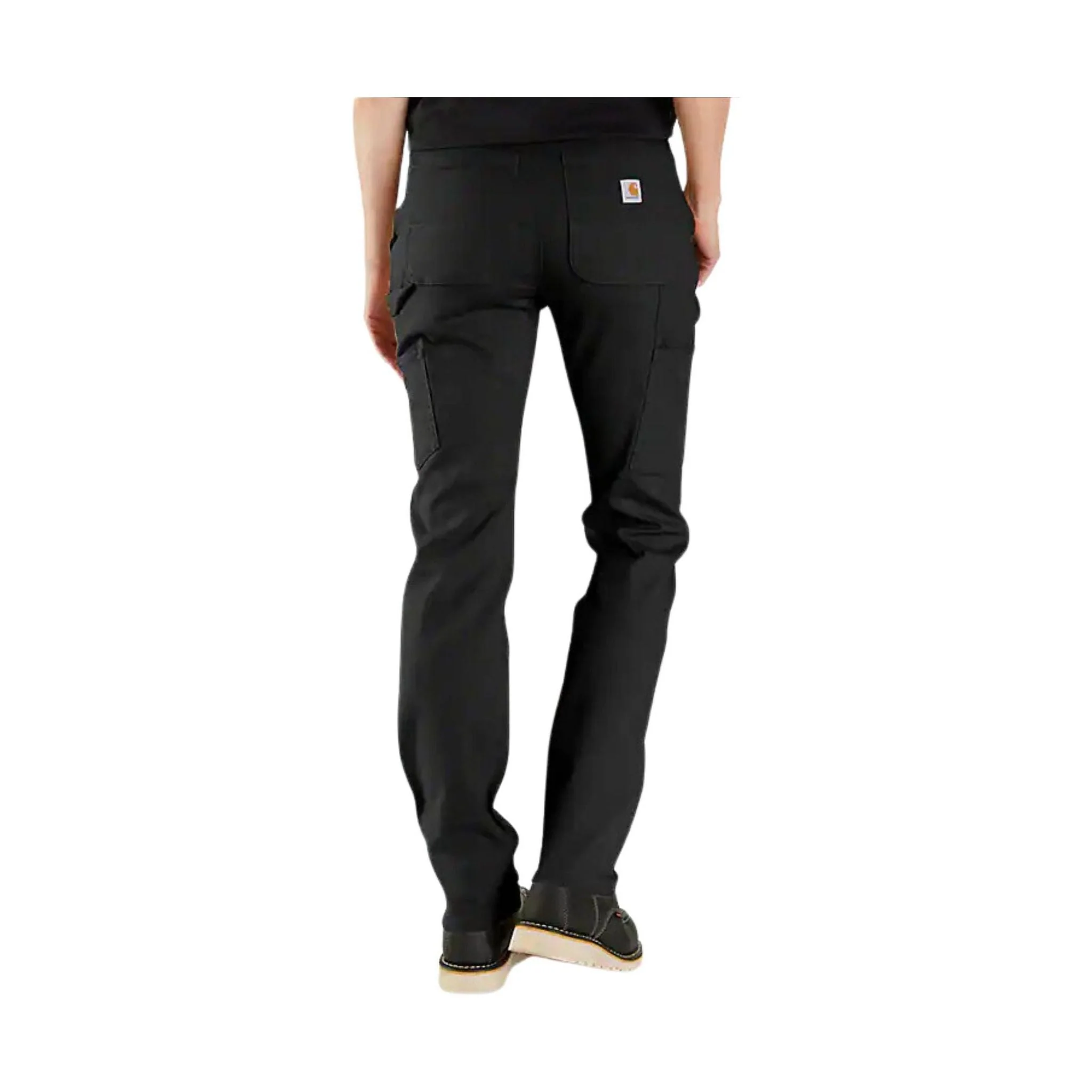 Carhartt Women's Rugged Relaxed Fit Canvas Work Pant - Black - Image 2