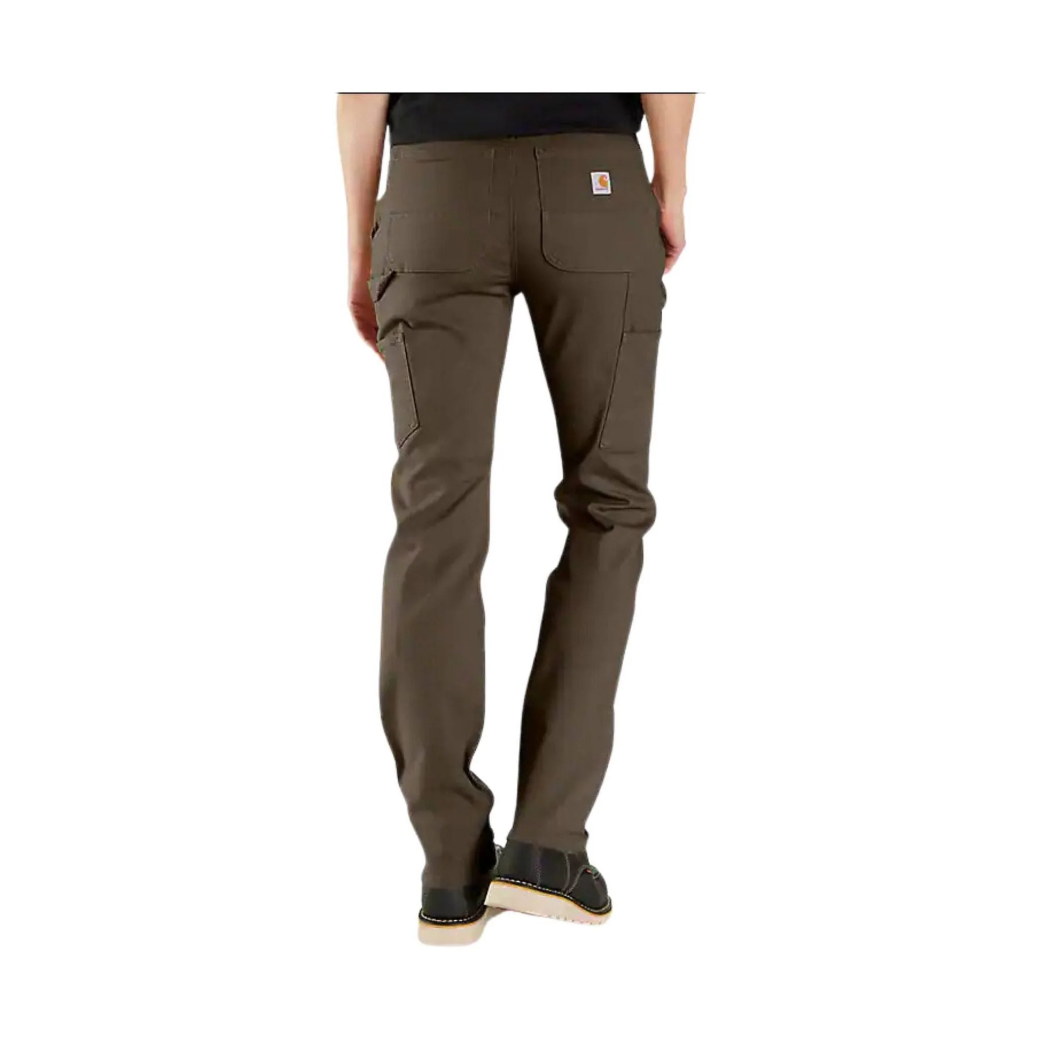 Carhartt Women's Rugged Relaxed Fit Canvas Work Pant - Tarmac - Image 2