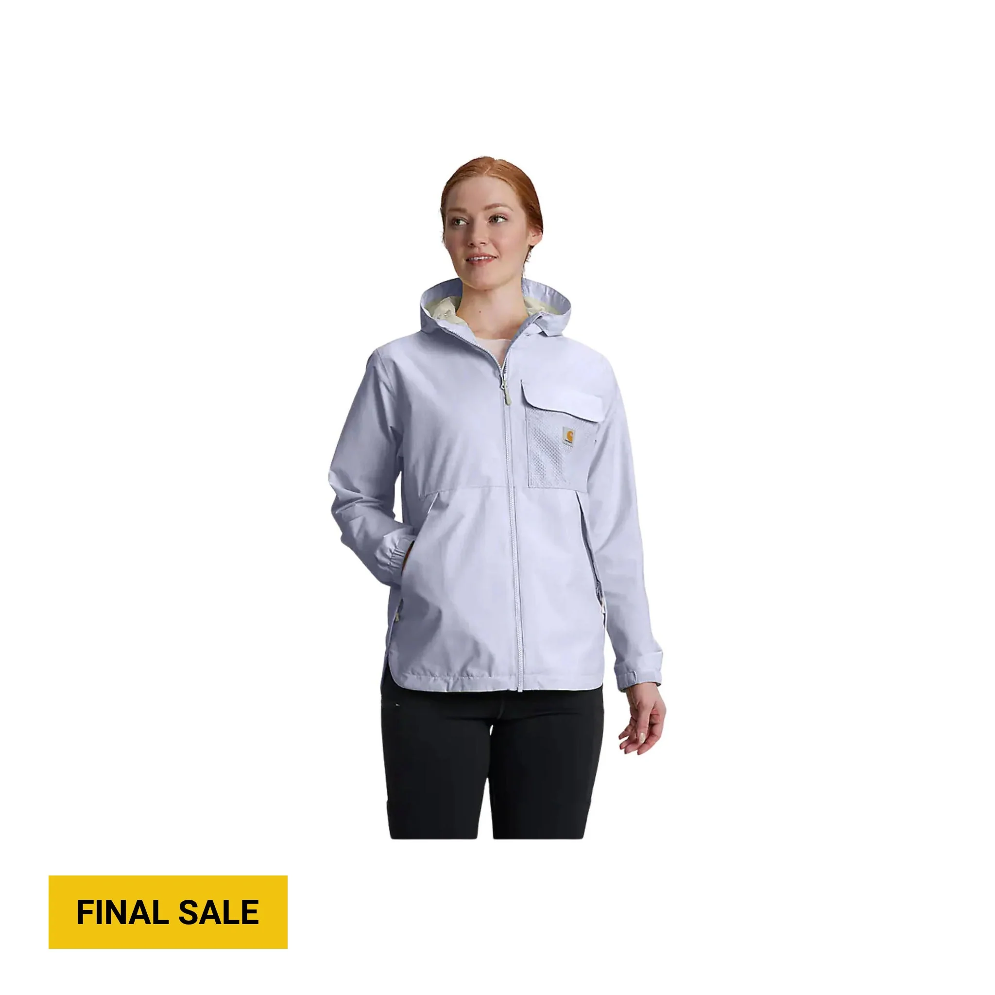 Carhartt Women's Storm Defender Loose Fit Lightweight Hooded Packable Rain Jacket - Fresh Lavender