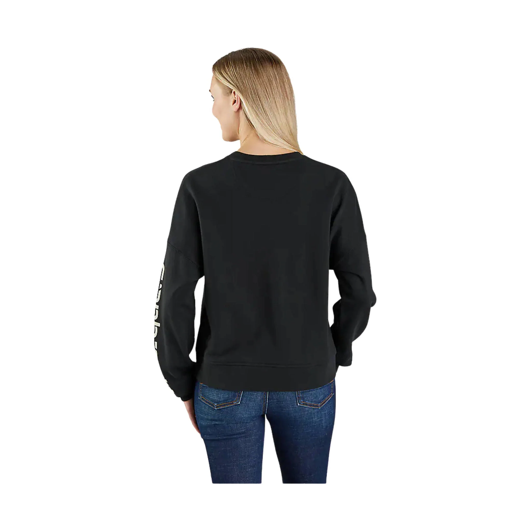 Carhartt Women's Tencel Fiber Series Loose Fit Long Sleeve Graphic Sweatshirt - Black - Image 2
