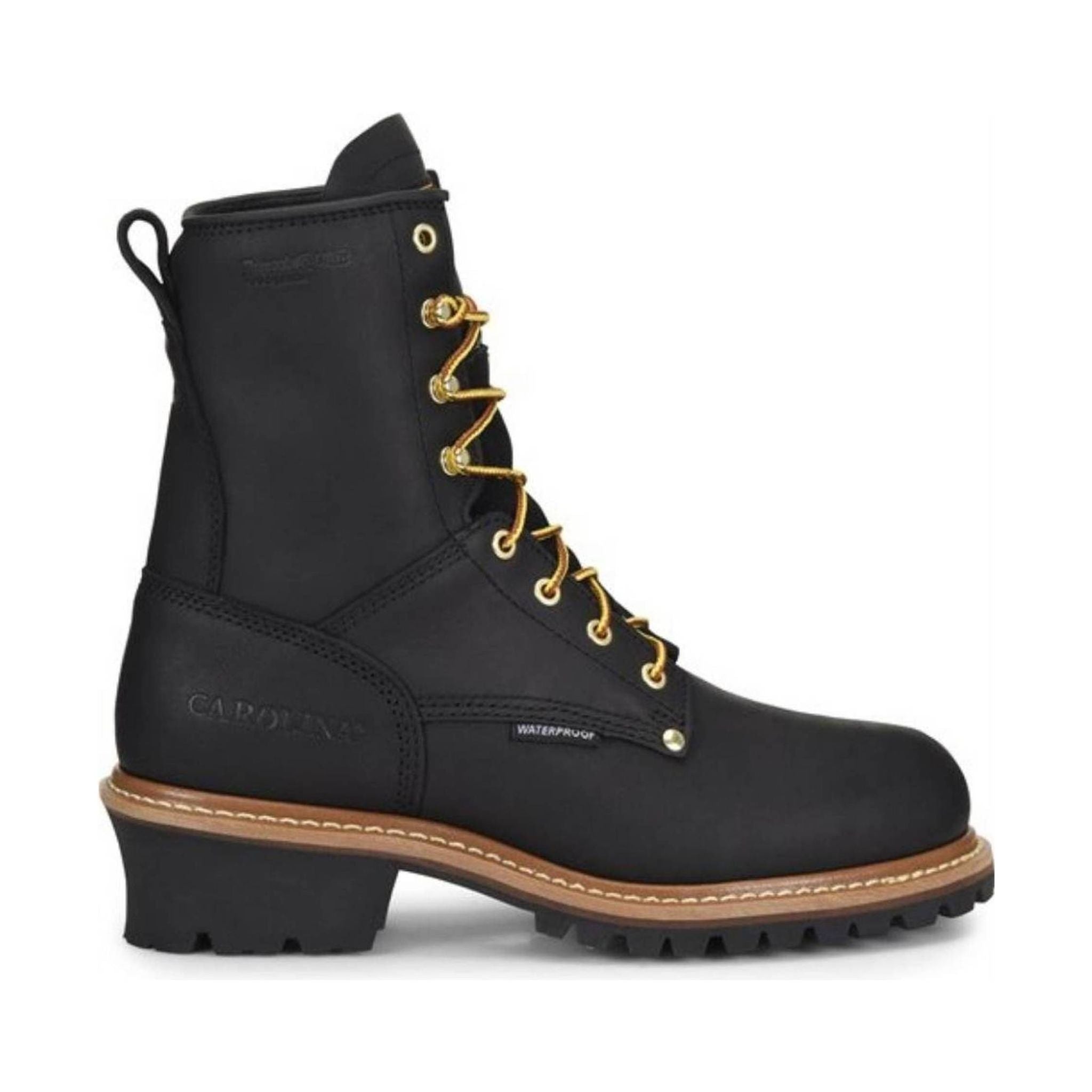 Carolina Men's Elm 8 Inch Insulated Steel Toe Logger - Black - Image 2