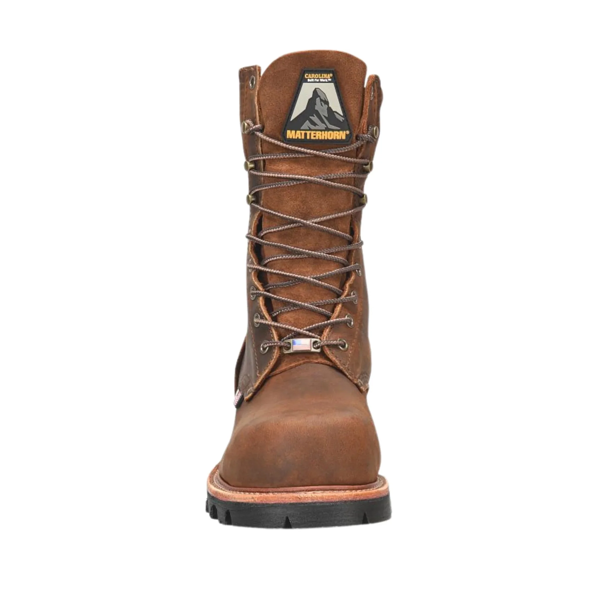 Carolina Men's Super Collar Composite Toe Logger Work Boots - Dark Brown - Image 4