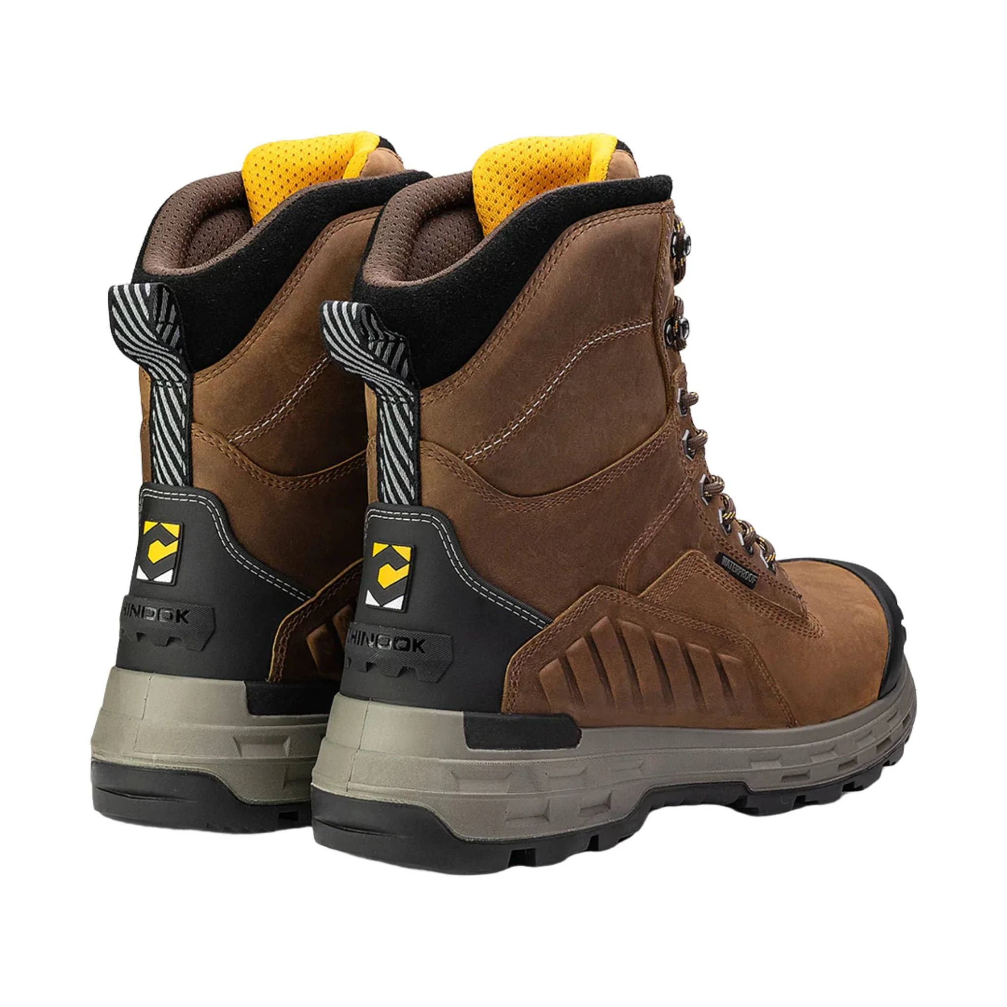 Chinook Men's Wildwood 8 Inch Waterproof Composite Toe Work Boots - Brown - Image 4