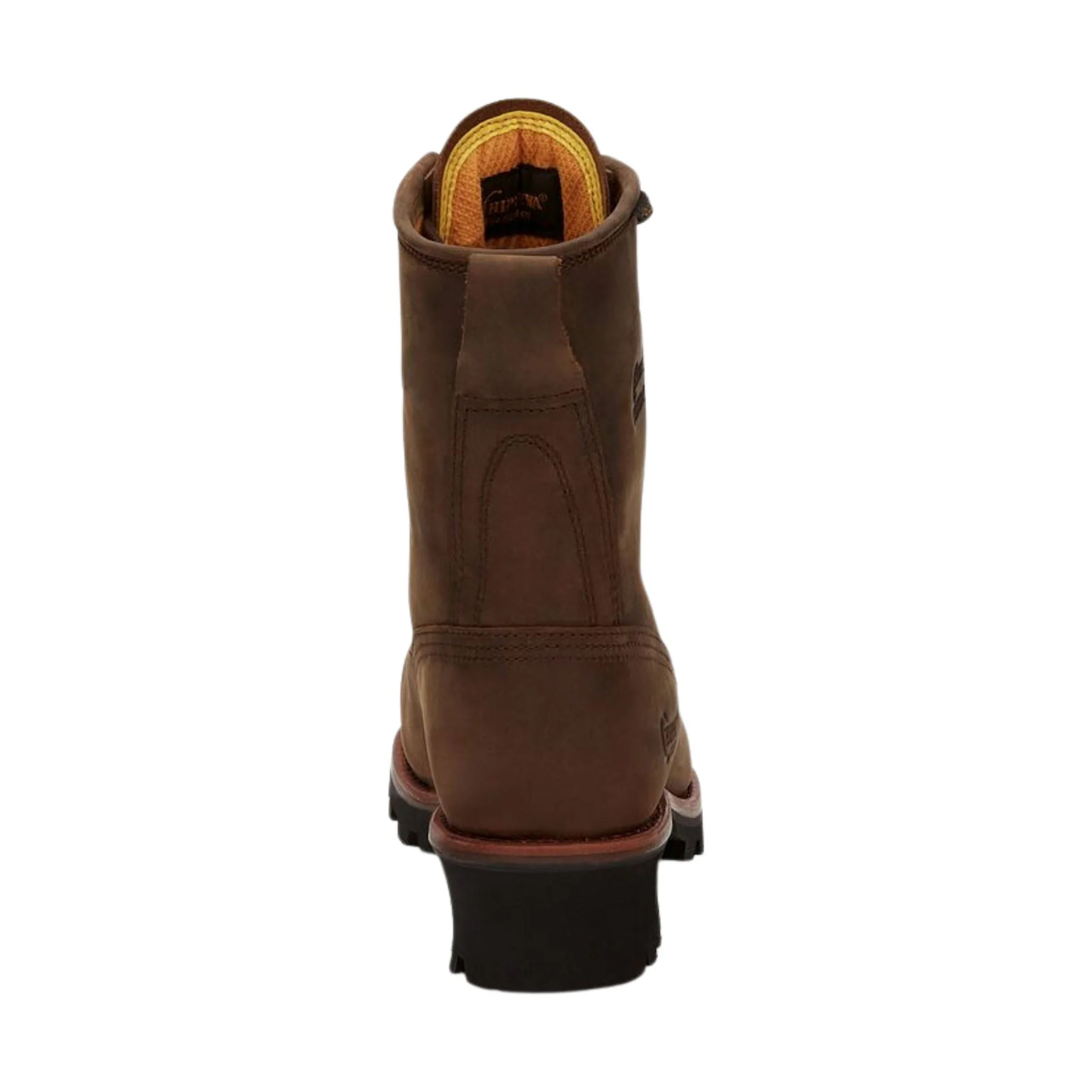Chippewa Men's Paladin 8 Inch Waterproof Steel Toe Logger Work Boots - Brown - Image 4