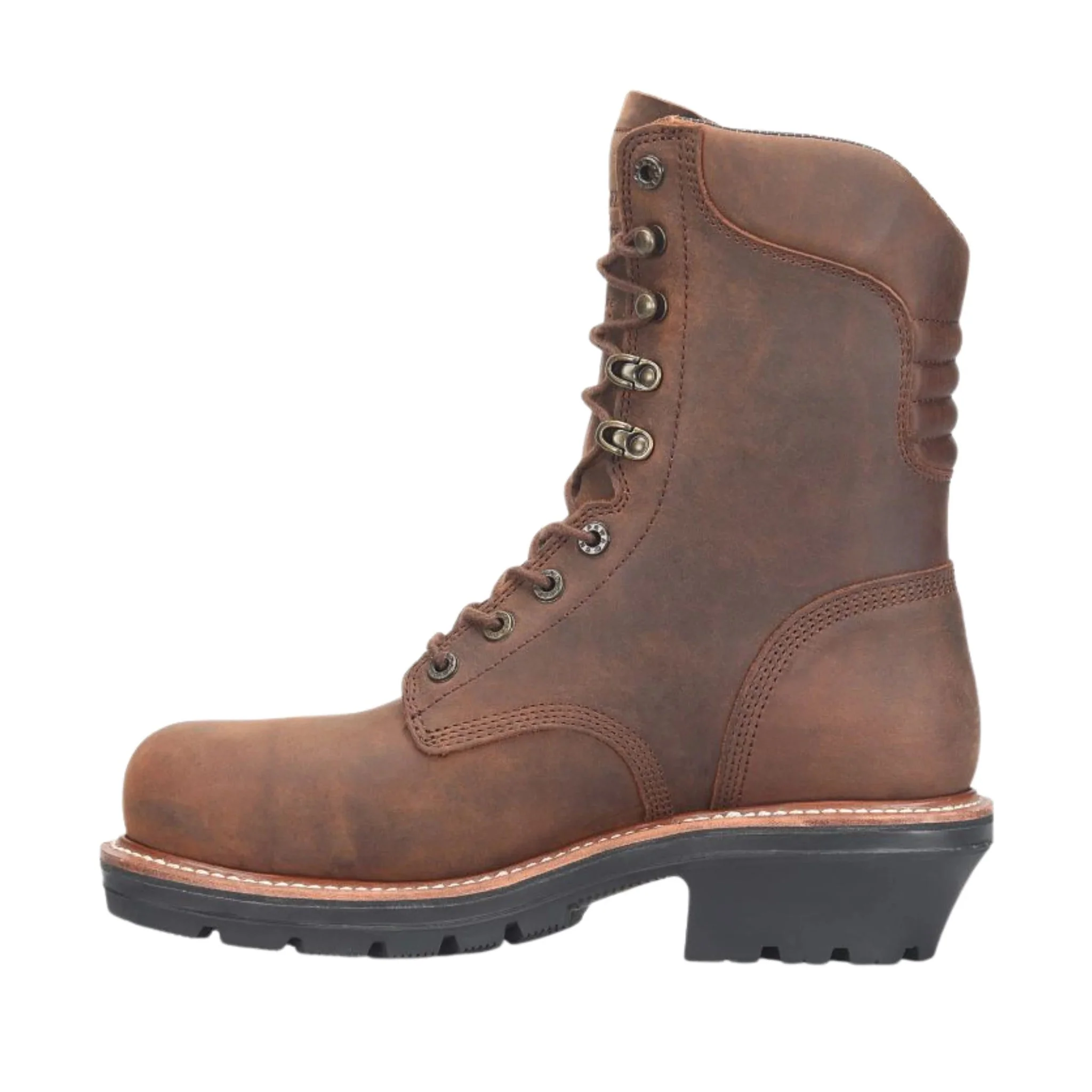 Chippewa Men's Thunderstruck 9 Inch Logger Non Insulated Waterproof Nano Composite Toe Work Boots - Brown - Image 3