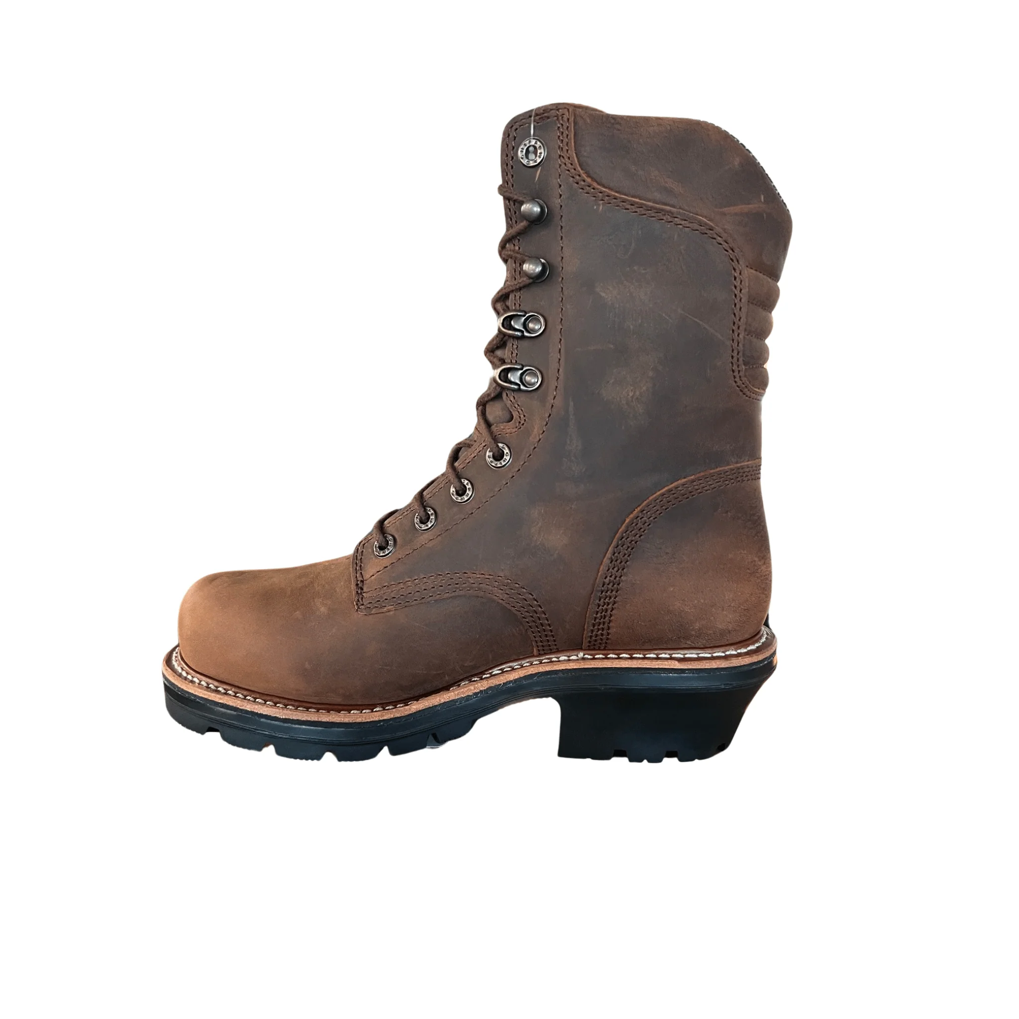 Chippewa Men's Thunderstruck 9 Inch Waterproof Insulated Composite Toe Logger Work Boots - Brown - Image 3