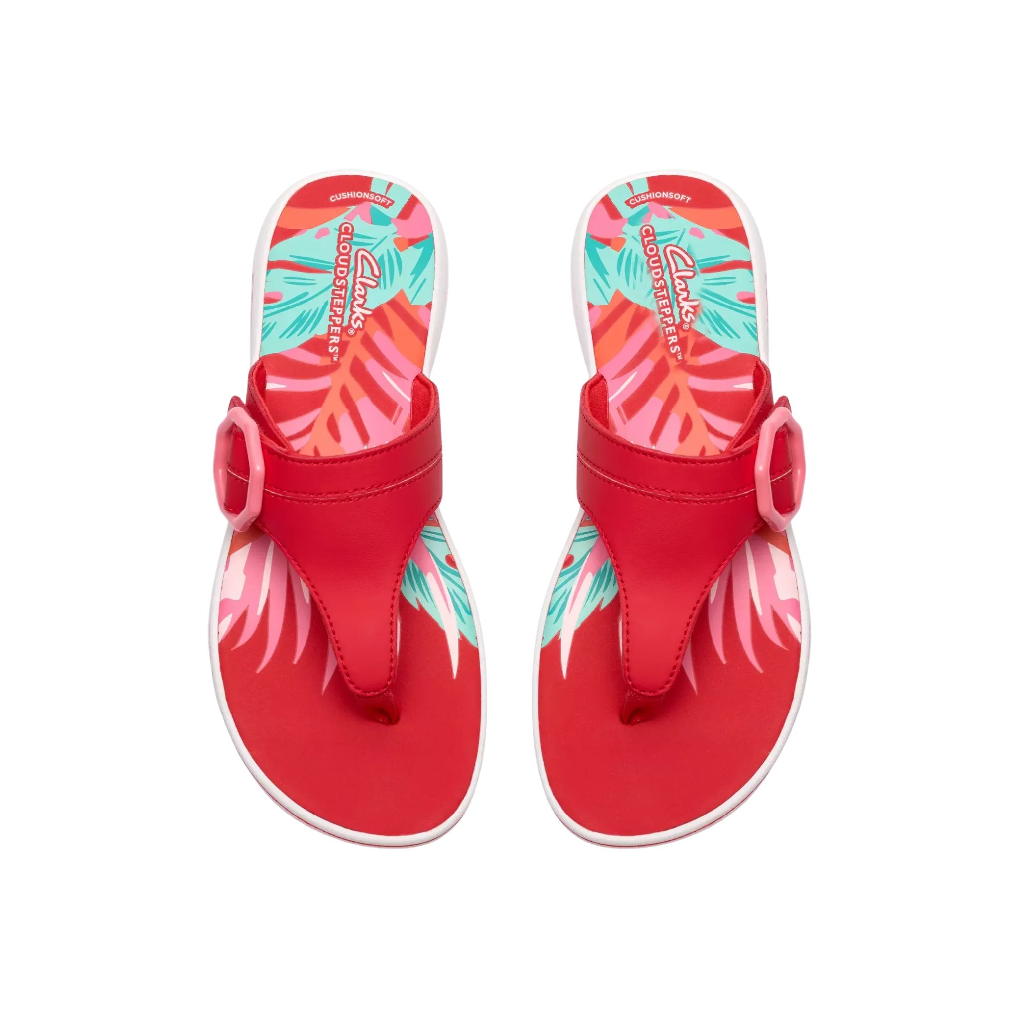 Clarks Women's Breeze Cove Sandal - Poppy Red - Image 3