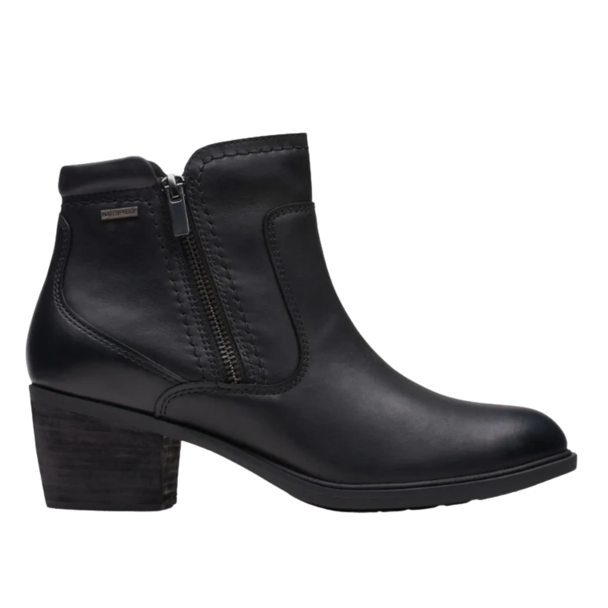 Clarks Women's Neva Zip Waterproof Boots - Black